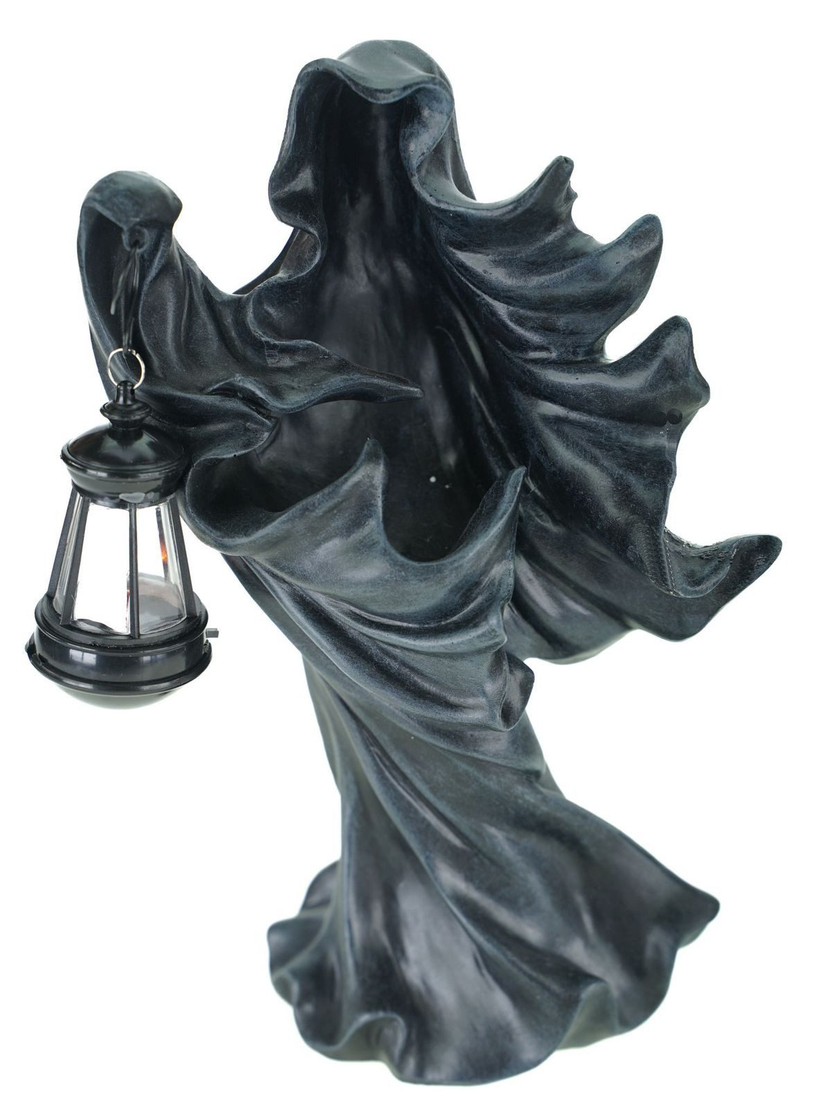 Vogler Dekofigur Dekofigur Grim Reaper mit LED Laterne Figur 27 cm Tod Gothic Skulptur