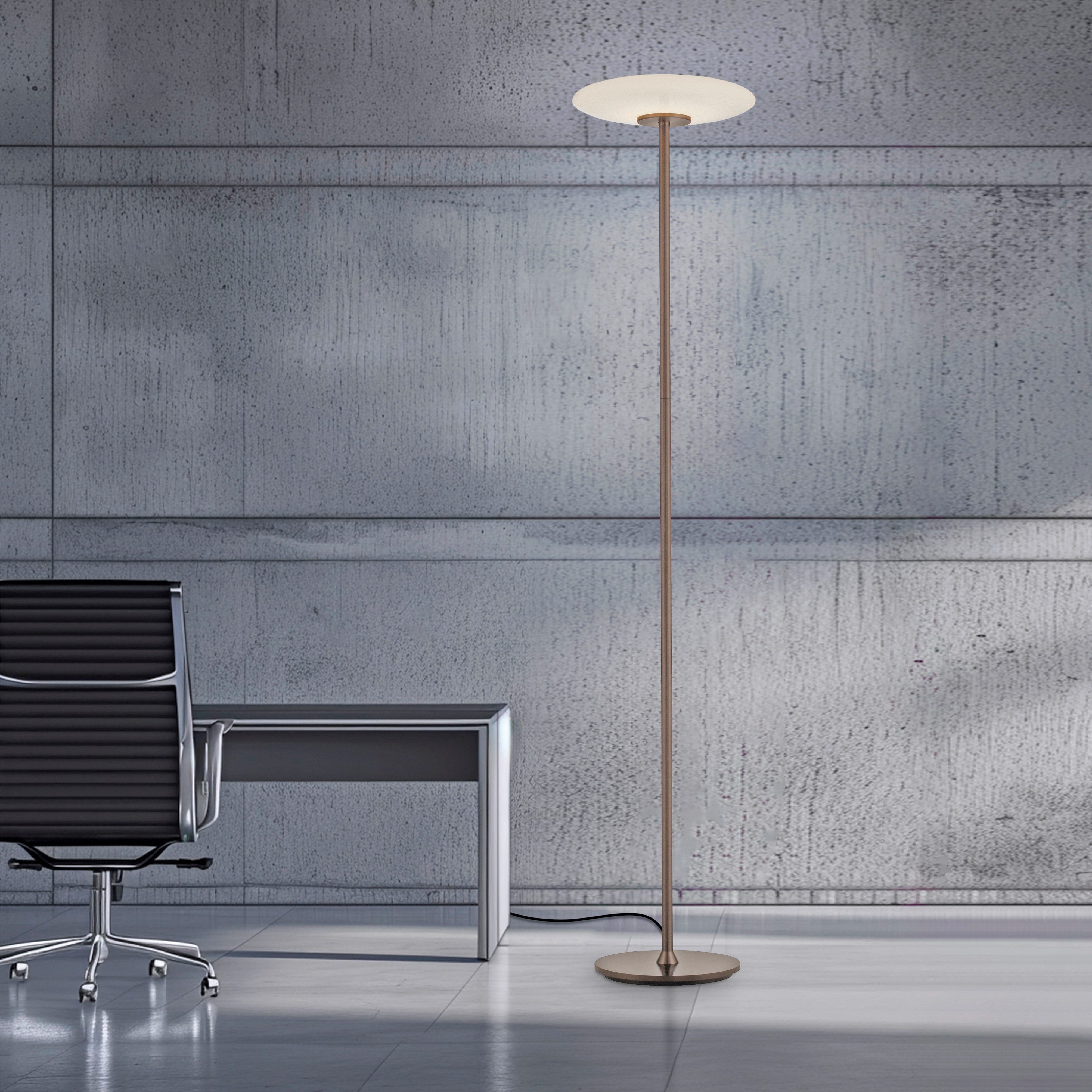 Neuhaus PURE LED Stehlampe PURE Vitrum, LED fest integriert, Warmweiß, Dimmbar über Touchdimmer