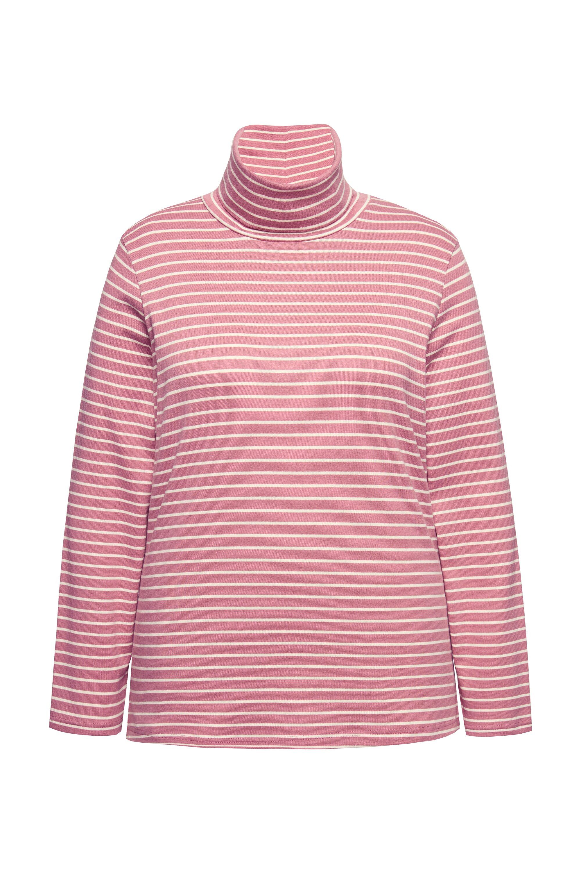 Ulla Popken T-Shirt Shirt gerippt Slim günstig online kaufen