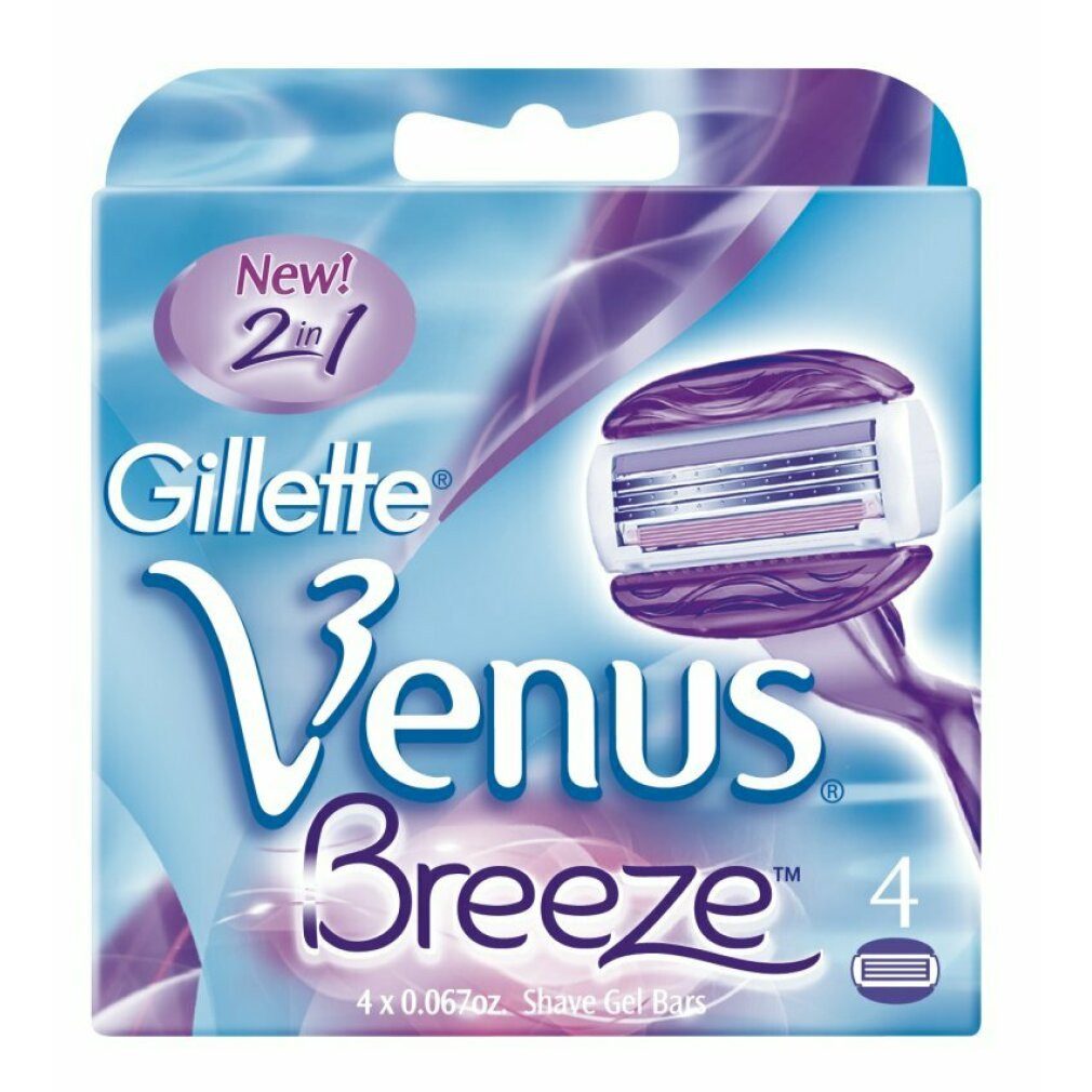 Gillette Лезвия для бритвы Venus Breeze Ersatzklingen (4er Pack)
