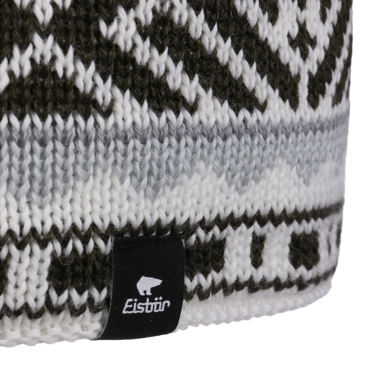 Eisbär Bommelmütze (1-St) Beanie mit Futter, Made in Austria