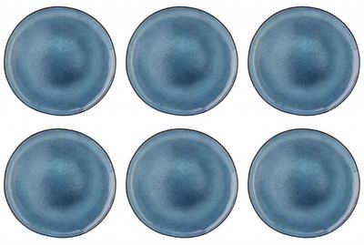 Bloomingville Speiseteller, Blau H:2.5cm D:28.5cm Keramik