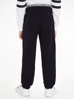 Tommy Hilfiger Sweathose CREST LOGO SWEATPANTS mit Logoschriftzug am Bund