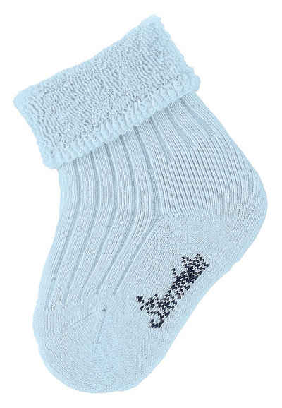 Sterntaler® Basicsocken Baby-Söckchen uni (Söckchen mit Vollplüsch, Kindersocken gemustert) Babysocken mit süßen Motiven, Kurzsocken mit Umschlag