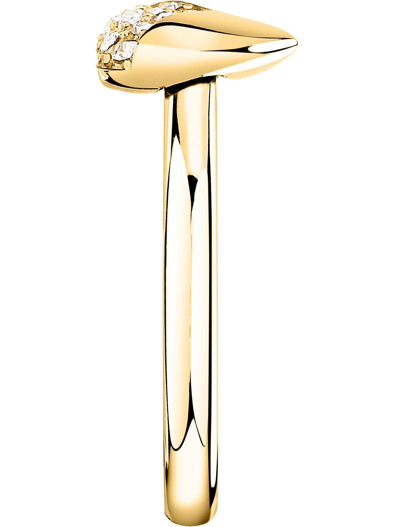 KARL LAGERFELD Fingerring Karl Lagerfeld Damen-Damenring Edelstahl Kristall, Kristall