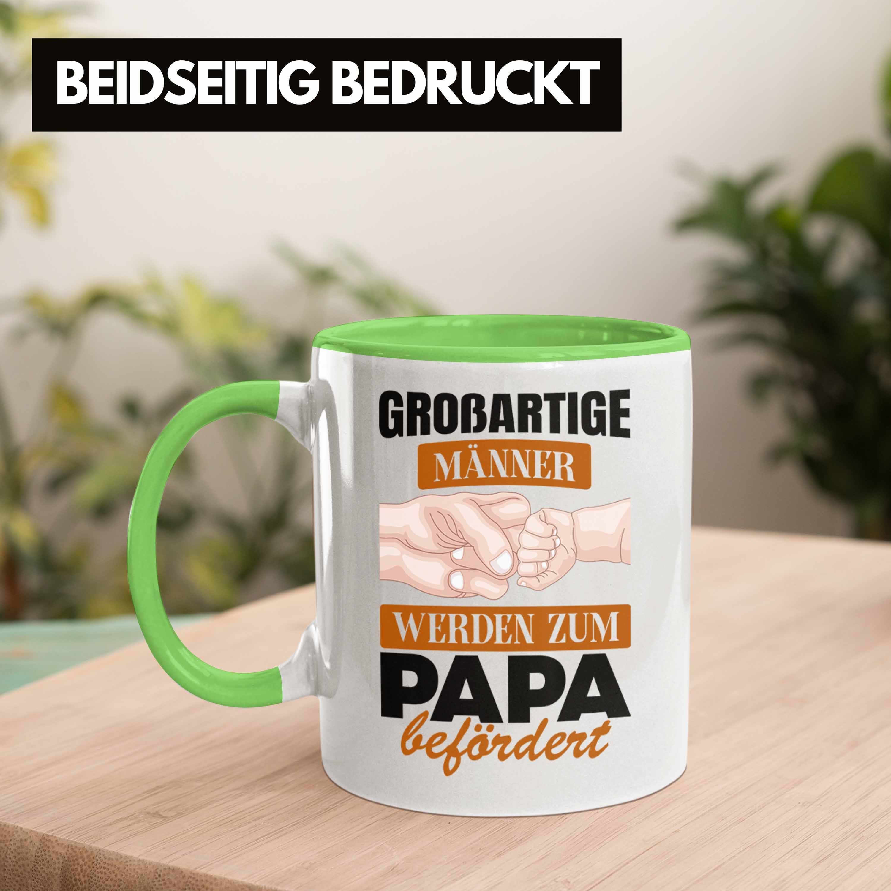Grün Tasse Tasse Papa Geschenkidee Trendation Trendation Befördert werden Du Großartige Männer Wirst Zum - Geschenk Vater