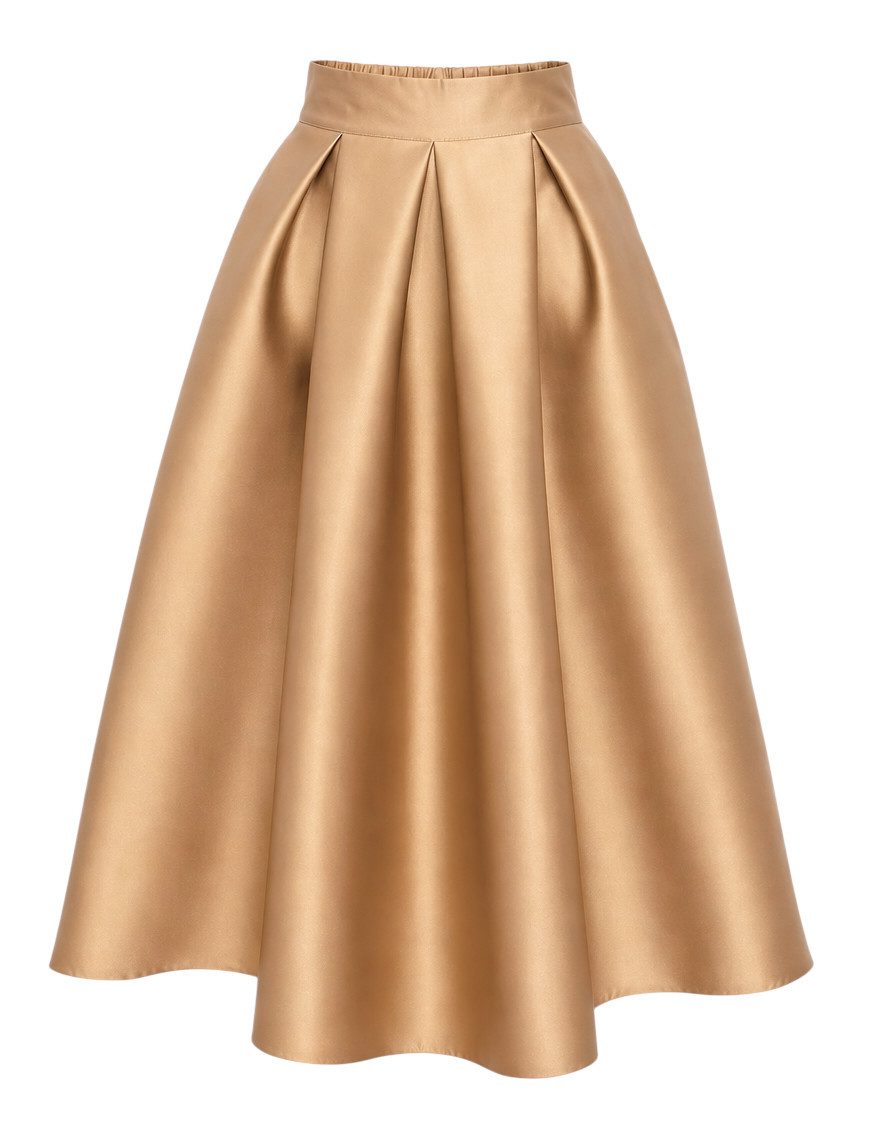 A-Linien-Rock Damen Abendlicher Maxirock – eleganter Anlass Rock, formstabil, S/M