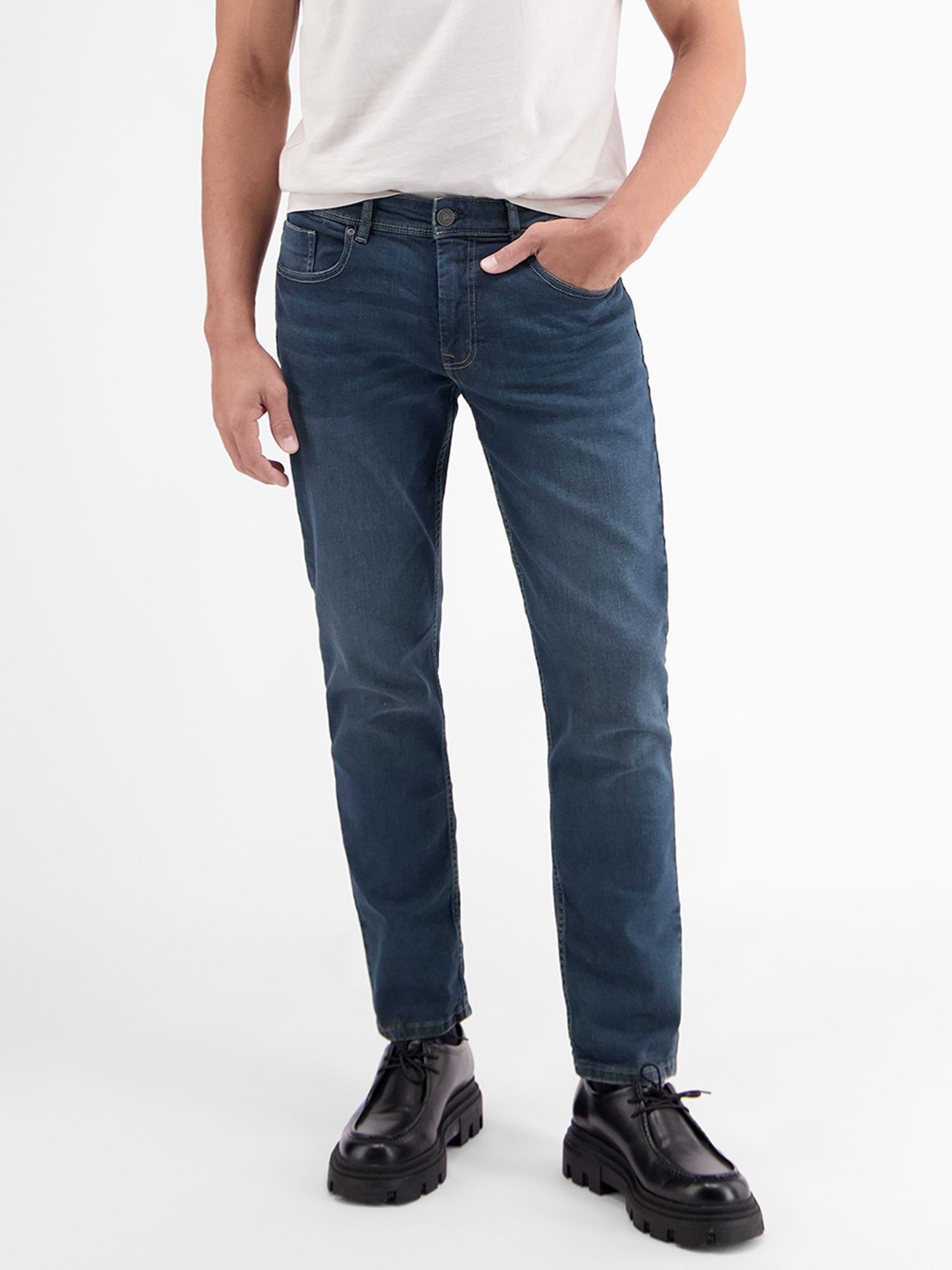 LERROS Relaxhose Baxter Relaxed Fit Jeans – Bequemer Stretch 5-Pocket Denim Bequeme Stretch-Jeans - pflegeleicht, ideal für Alltag & Freizeit