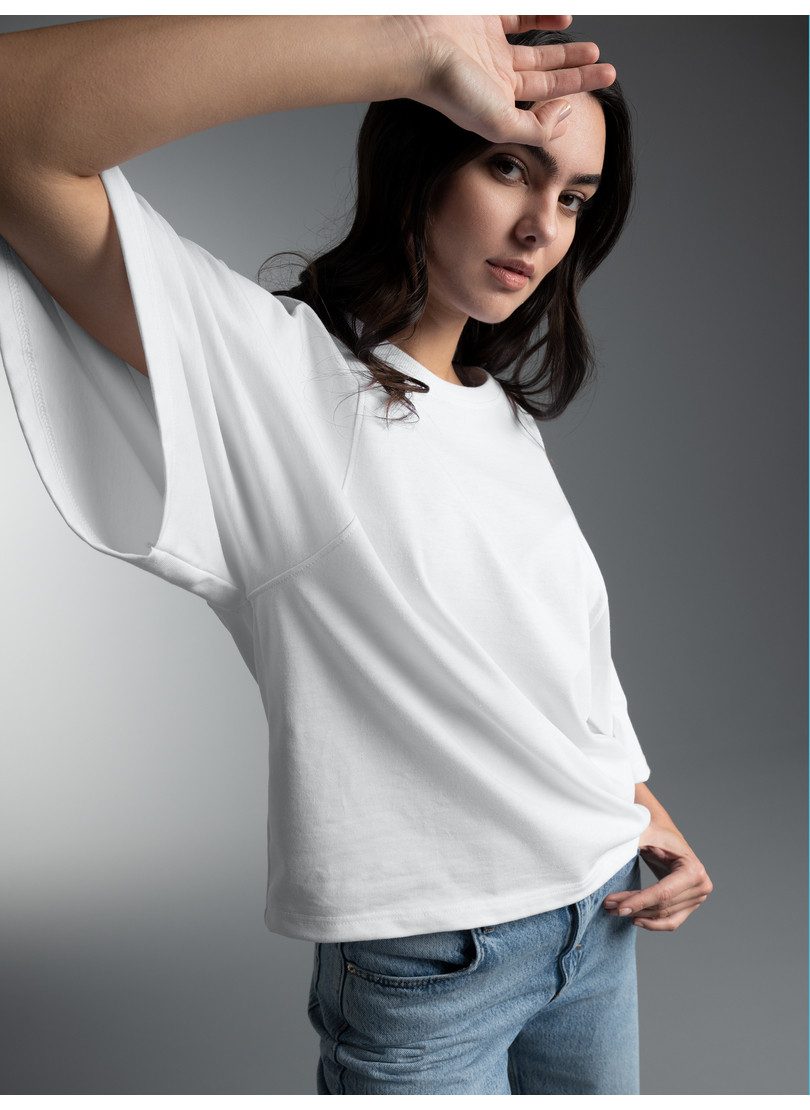 Trigema T-Shirt TRIGEMA Oversized T-Shirt mit weiten Ärmeln (1-tlg)