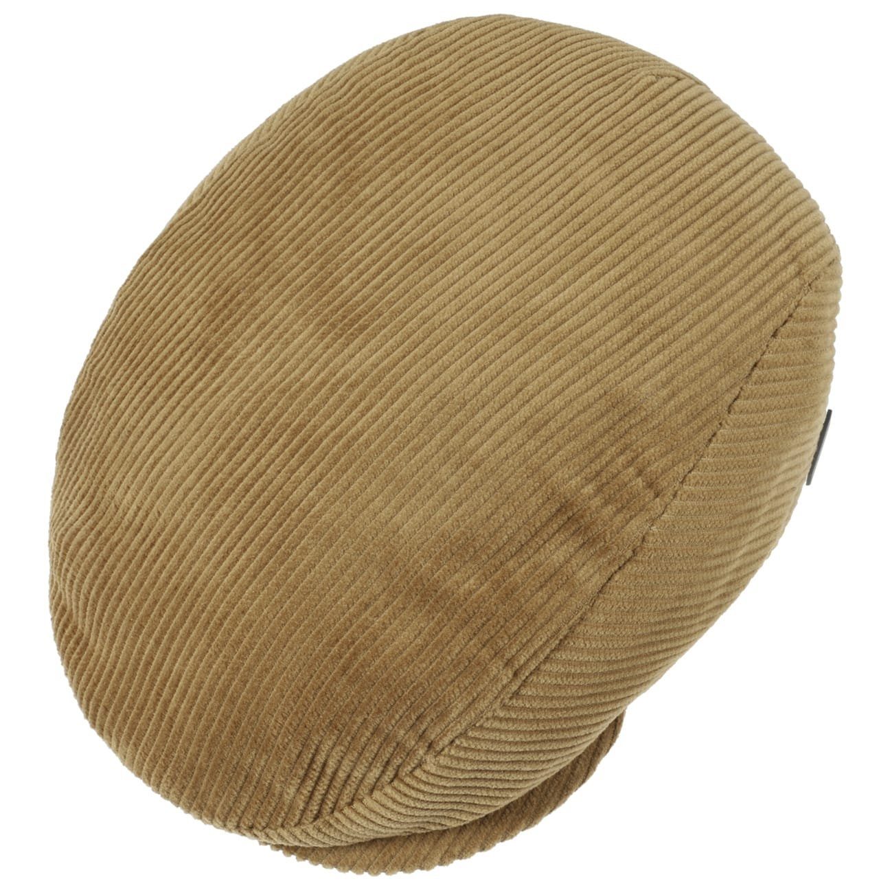 Schirm, in (1-St) Lipodo dunkelbeige Made Italy Baumwollcap Cap mit Flat