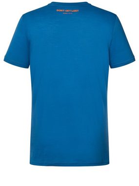 SUPER.NATURAL Print-Shirt Merino T-Shirt M DONT GET LOST TEE geruchshemmender Merino-Materialmix