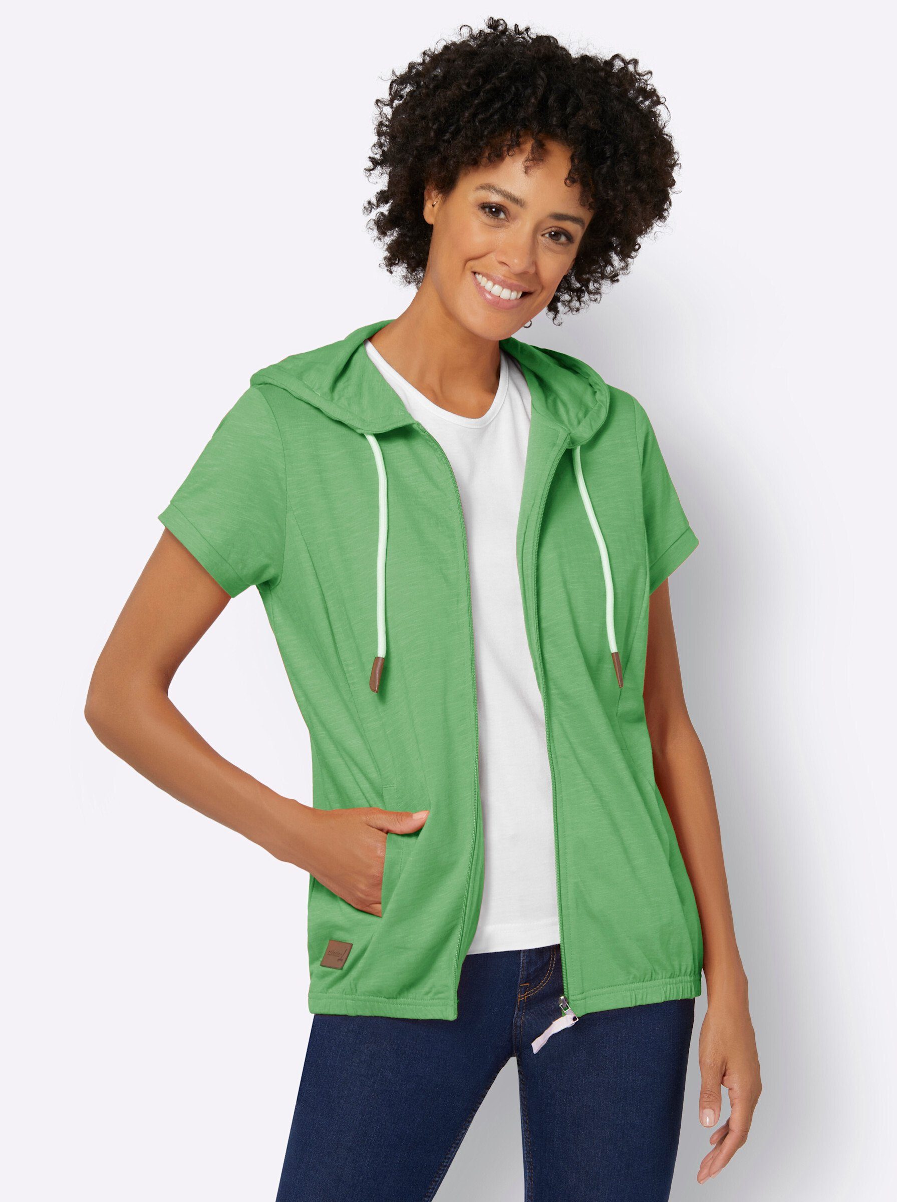 Casual Looks Shirtjacke "Sweatjacke", (1 tlg.) günstig online kaufen