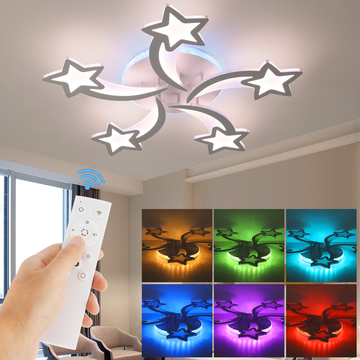 LETGOSPT LED Deckenleuchte 30W/ 54W Deckenleuchte günstig online kaufen