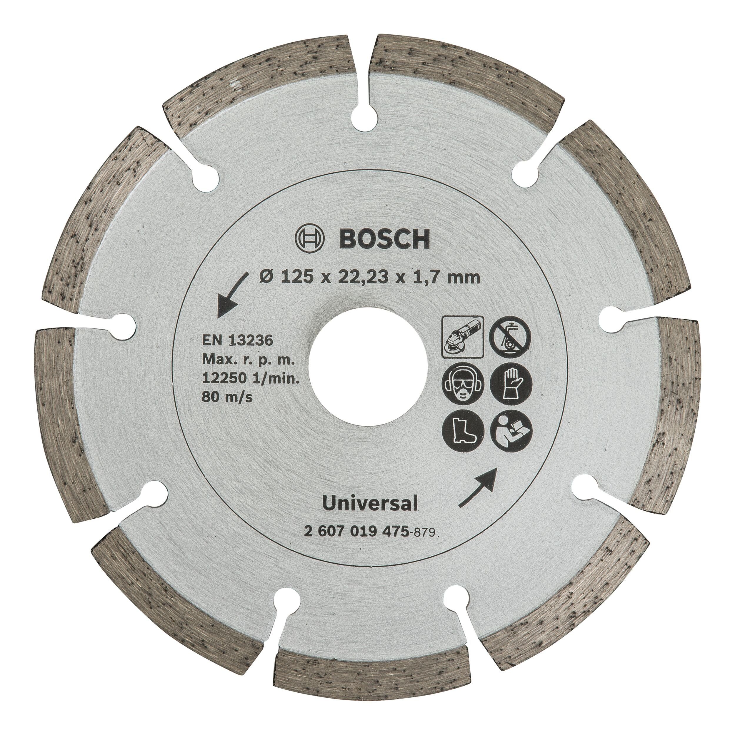 BOSCH Trennscheibe Promoline, Diamanttrennscheibe für Baumaterial - 125 mm