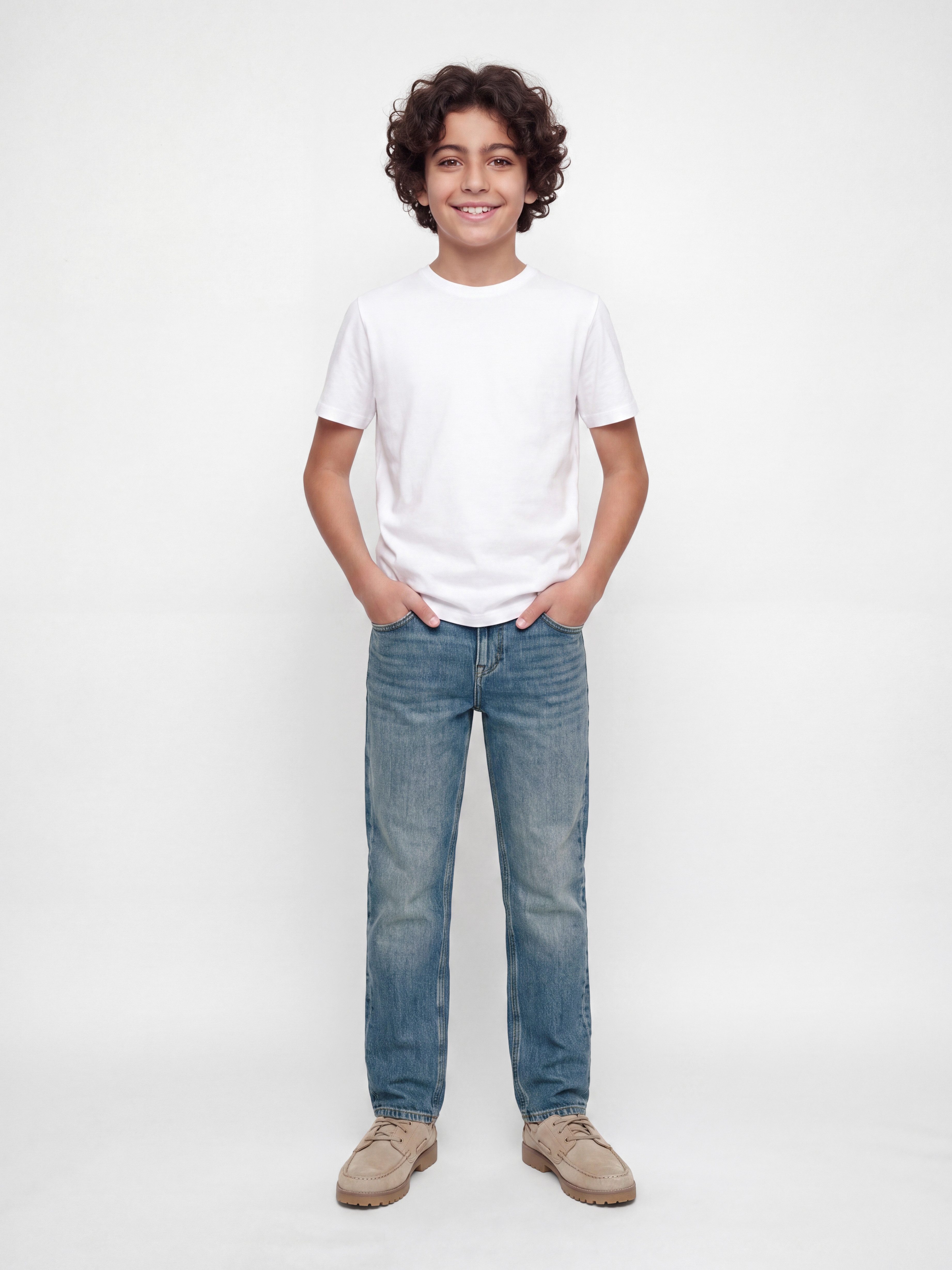 Jack & Jones Junior Straight-Jeans JJICLARK JJORIGINAL ST 175 JNR Baumwollmischung, regular fit – Bild 3 von 5