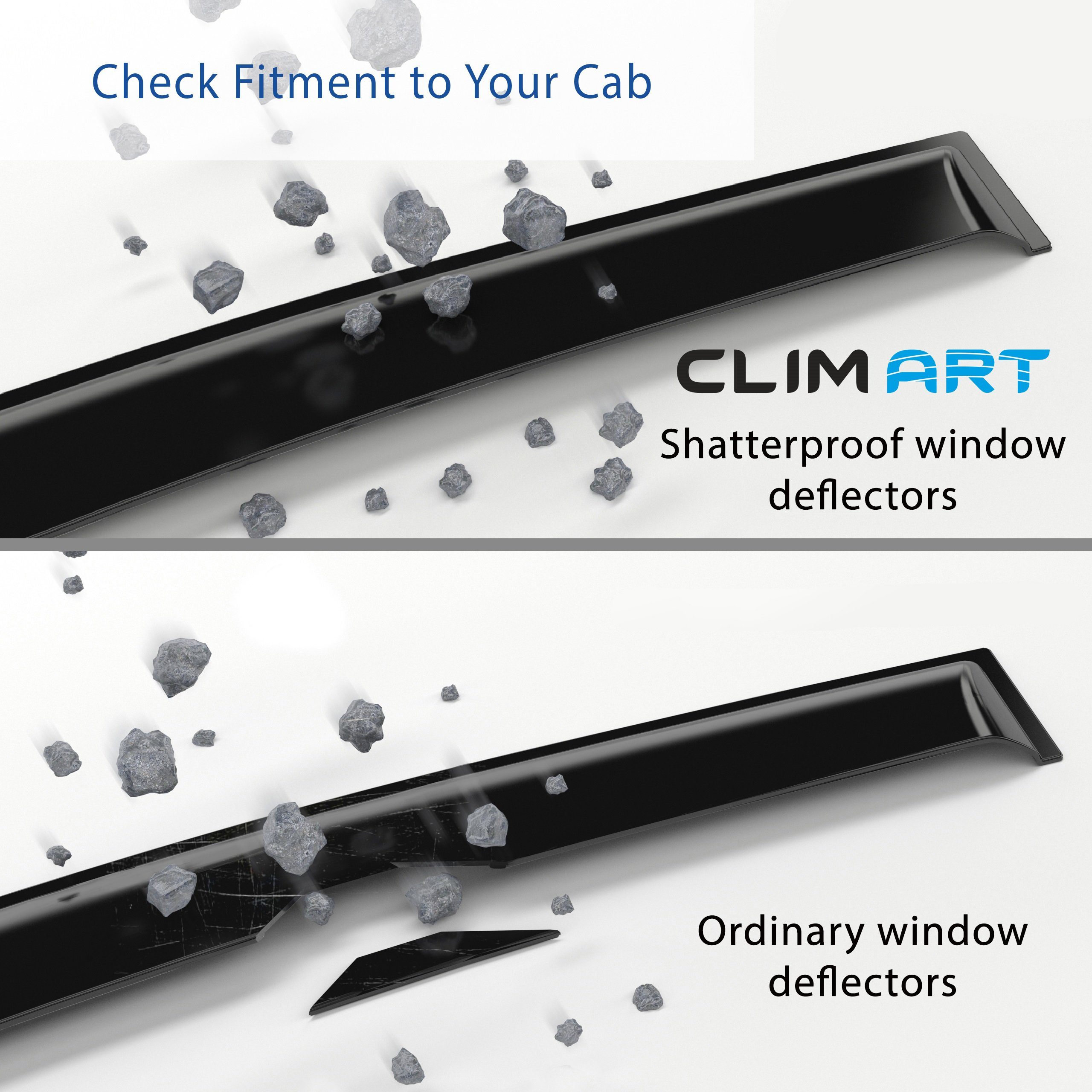 CLIM (4 Art Octavia mit ART Auto-Fußmatten Clim III für/kompatible St) Skoda Windabweiser 2013-2019
