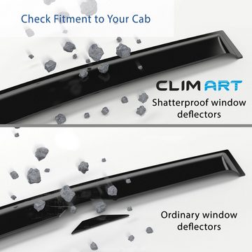 Clim Art Auto-Fußmatte CLIM ART Windabweiser für/kompatible mit Kia Sportage SUV 2016-2021 (4 St)