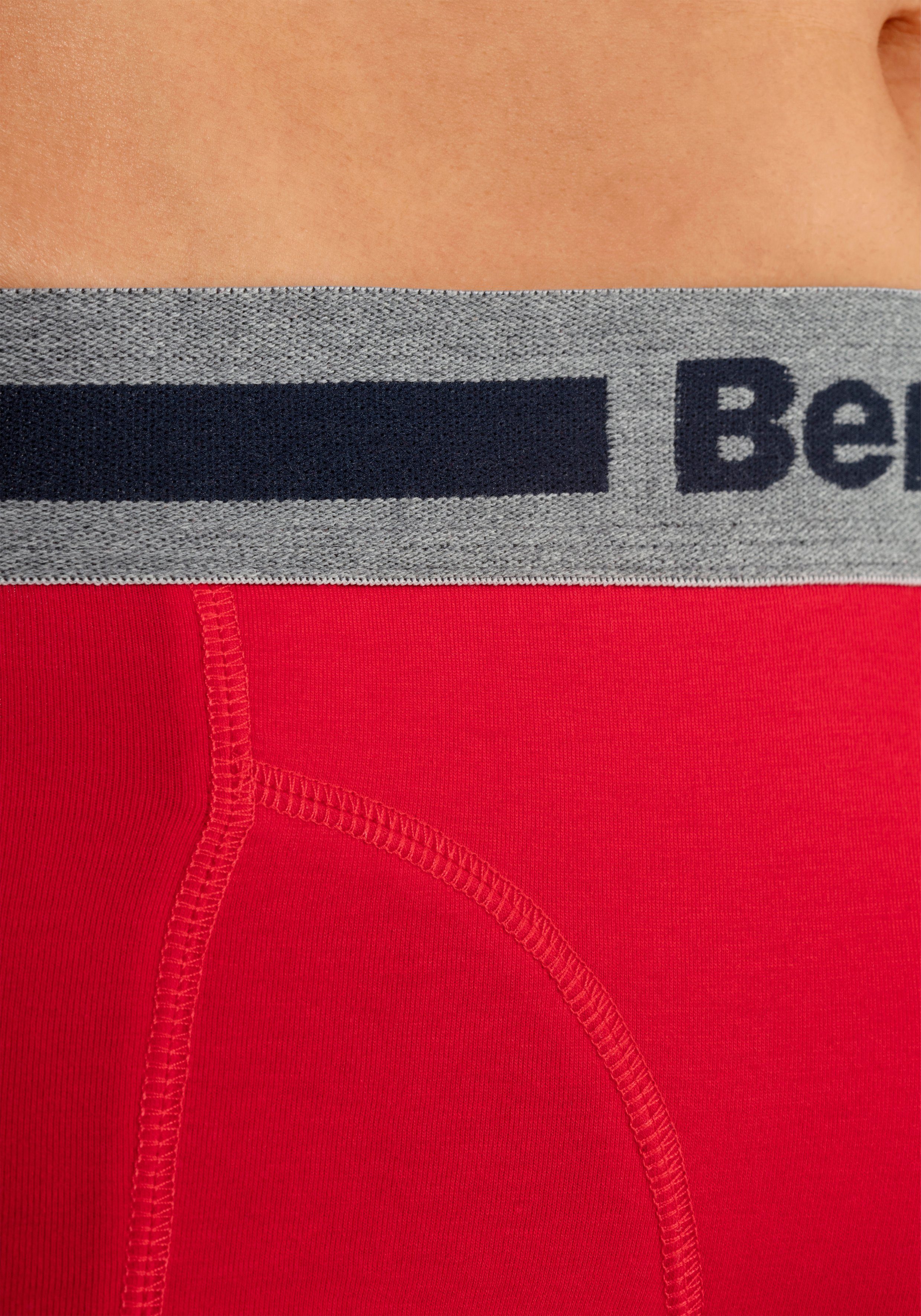 Bench. Boxer Boxershorts für Herren (Packung, 4-St) Unterhosen mit Overlock-Nähten vorn – Bild 5 von 5