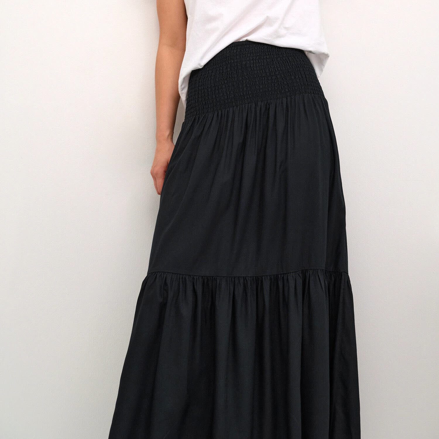 KAFFE A-Linien-Rock KAmaxi Smock Skirt