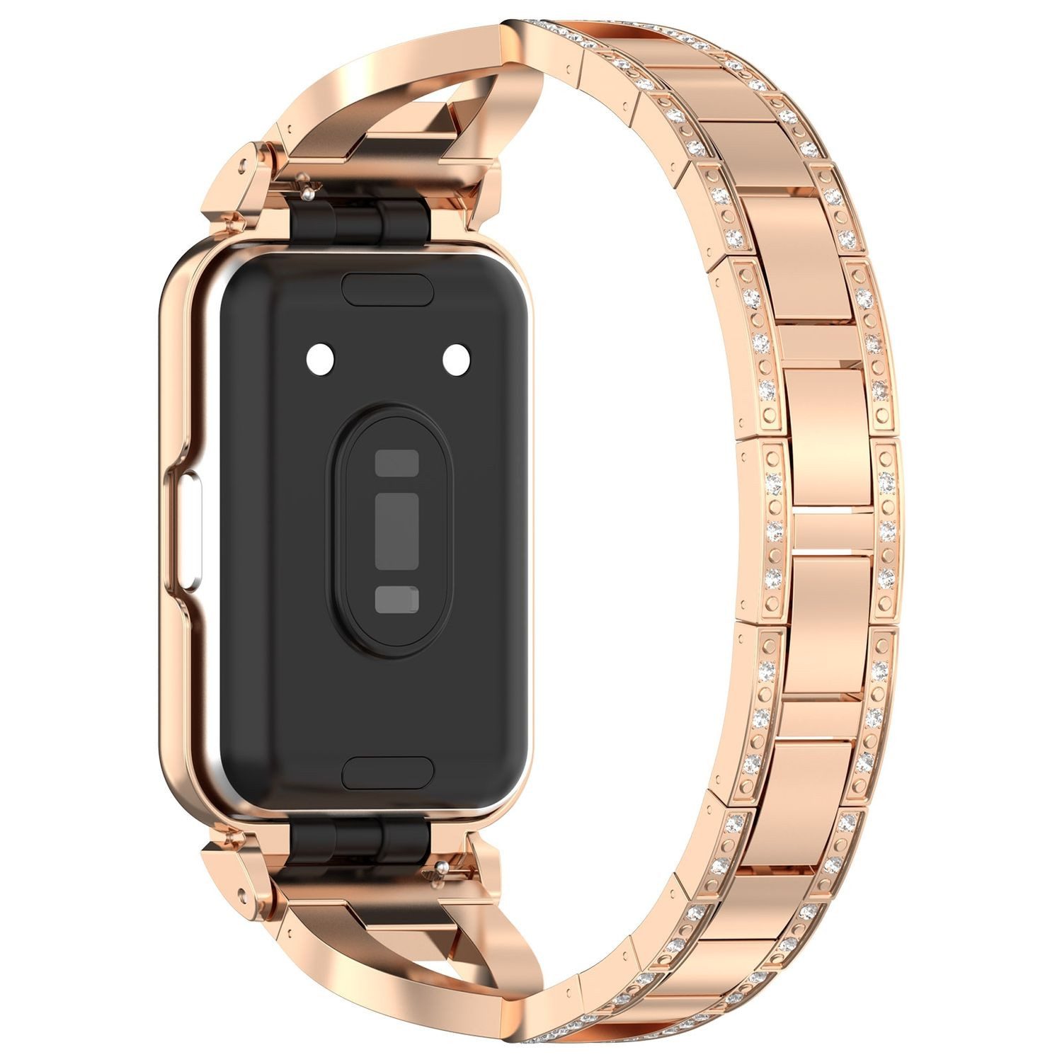 Wigento Smartwatch-Armband Für Samsung Galaxy Fit 3 Edelstahl Diamant Desig günstig online kaufen