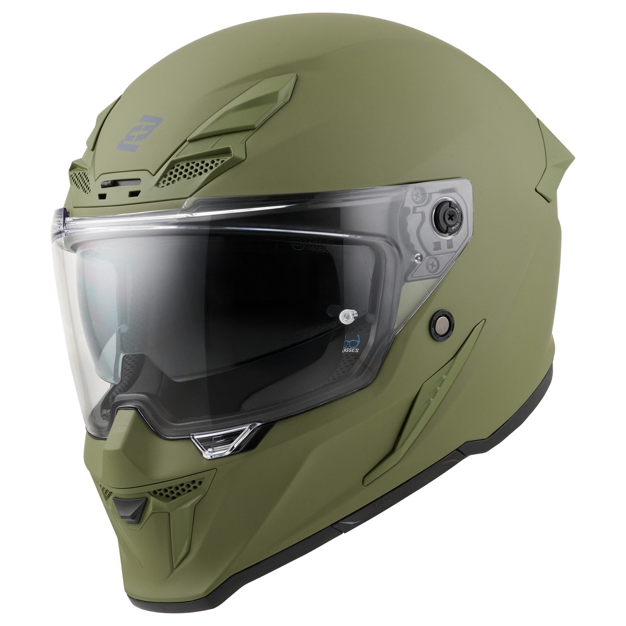 Bogotto Motorradhelm Blade Helm, Notfallsystem-Polsterung (EQRS),geeignet für Brillenträger,vorber