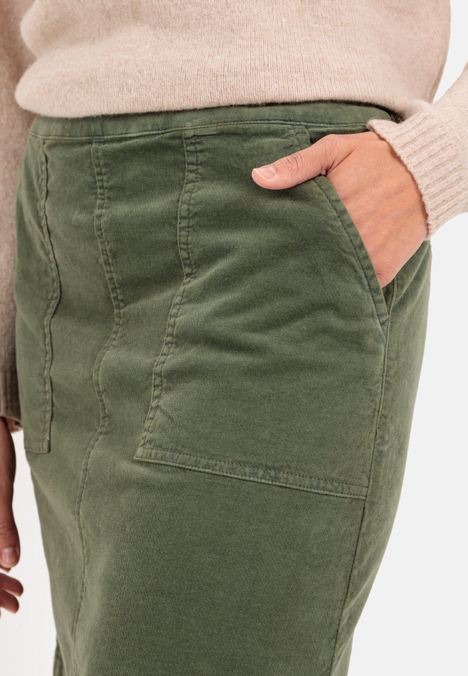 camel active A-Linien-Rock aus Samt