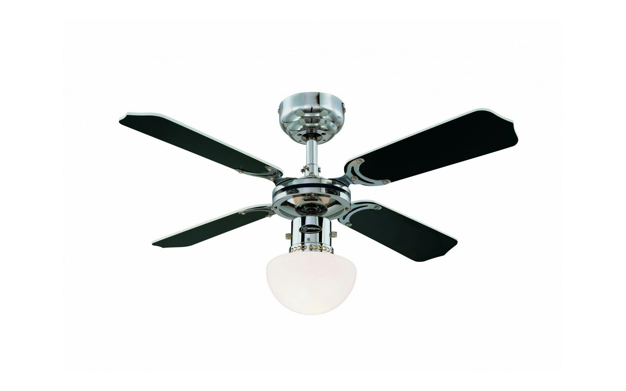 Westinghouse Deckenventilator Deckenventilator Portland Ambiance Chrom mit Licht, Mit Zugschnur