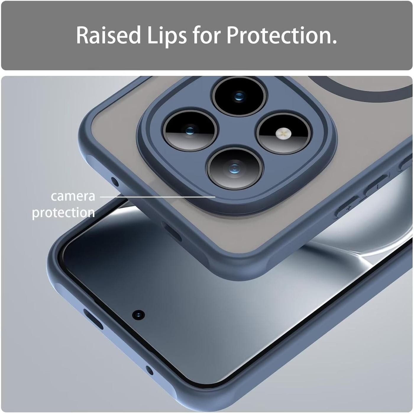 CoolGadget Handyhülle Magnet-Hülle für Xiaomi Redmi Note 15 Pro+ 5G Schutzhülle magnetisch 6,83 Zoll, Hülle Matt Stoßfest kompatibel mit QI-Laden Zubehör Kameraschutz Case