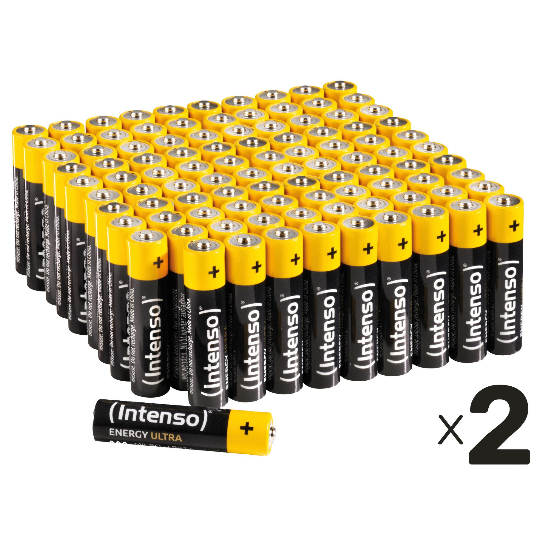 Intenso INTENSO Micro-Batterie-Set Energy Ultra, AAA LR03, Alkaline, 200 Stück Batterie