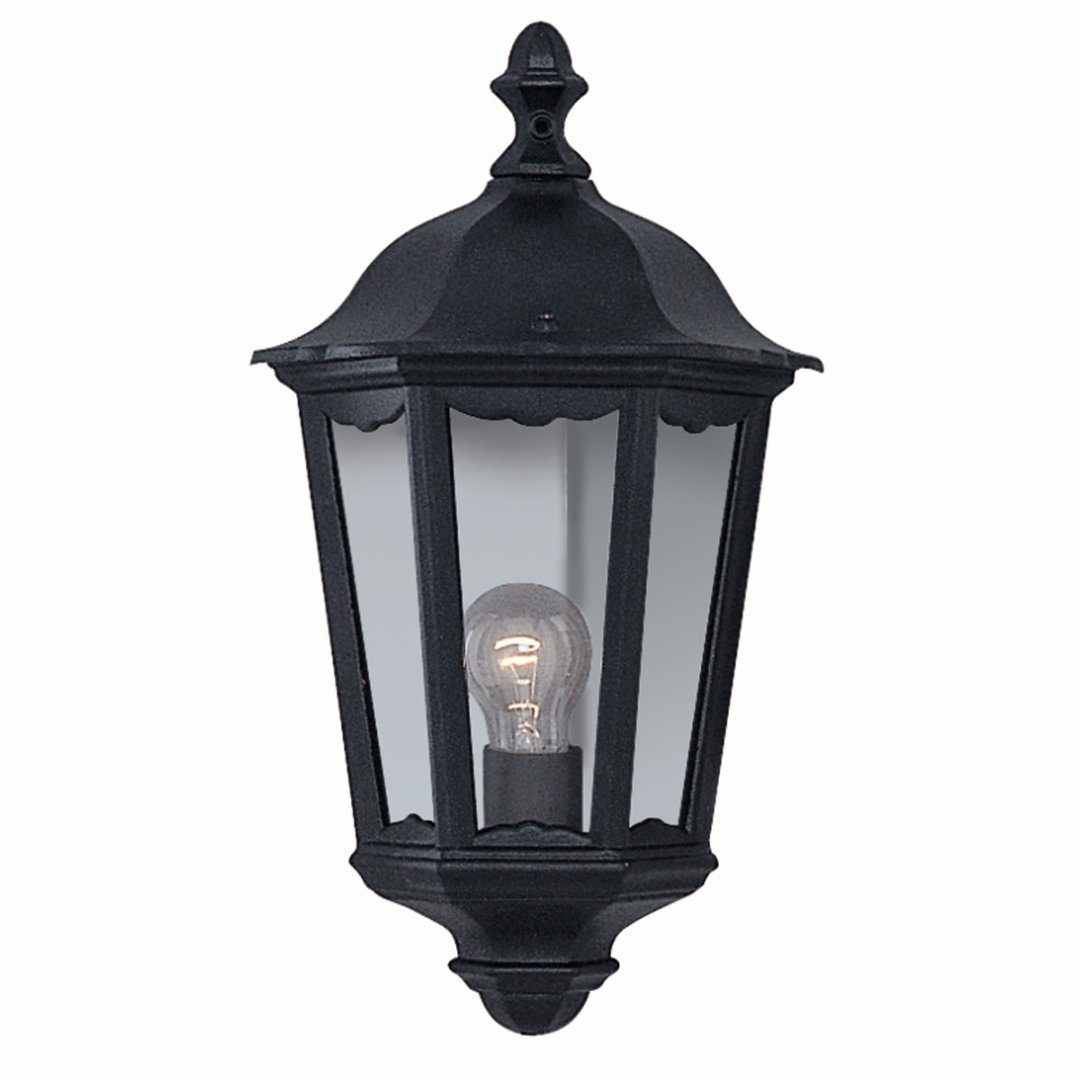 Licht-Erlebnisse Außen-Wandleuchte ALEX, ohne Leuchtmittel, LED Wandlampe Schwarz Außen E27 Gartenlampe Hauswand Lampe