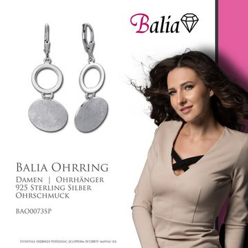 Balia Paar Ohrhänger Balia Ohrhänger für Damen glanz Zirkonia (Ohrhänger), Damen Ohrhänger Elegance aus 925 Sterling Silber, Farbe: weiß, silber