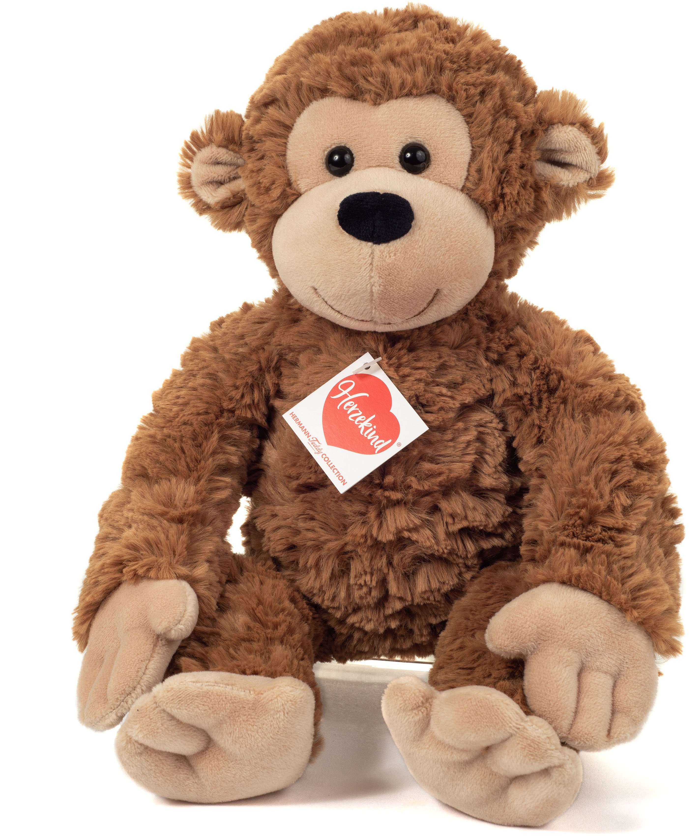 Teddy Hermann® Kuscheltier Herzekind, Äffchen Ricky, 32 cm, mit Schlenkerbeinen