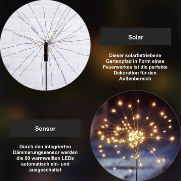 STAR TRADING LED Dekolicht Firework Solar, Star Trading Solar Wegeleuchte Firework Solar