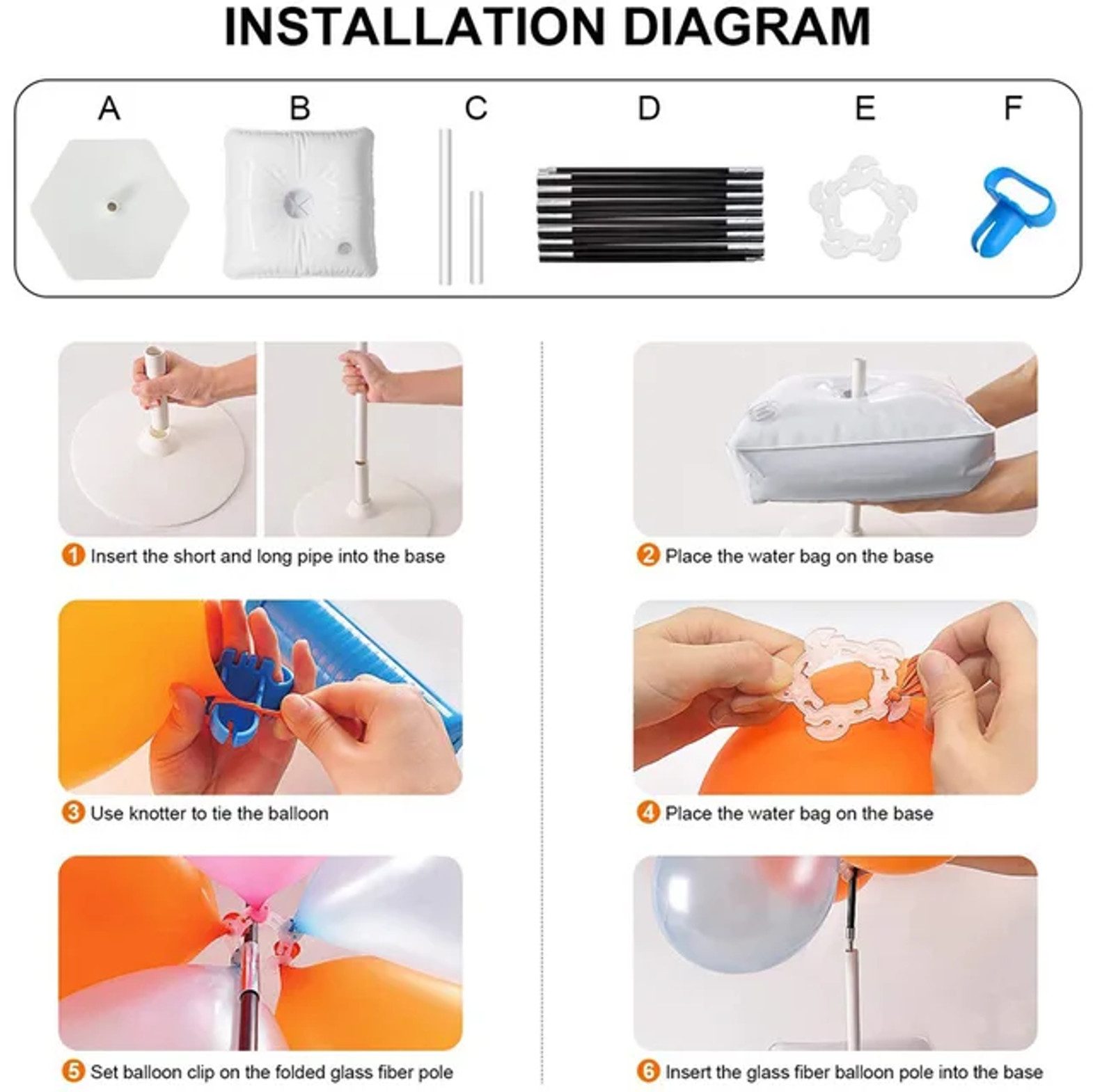 PartyFlamingo Dekoobjekt Girlandenbogen Träger Kunststoff Widerverwendbar Partydekoration (Set, 66 tlg), Perfekt für jede Feier