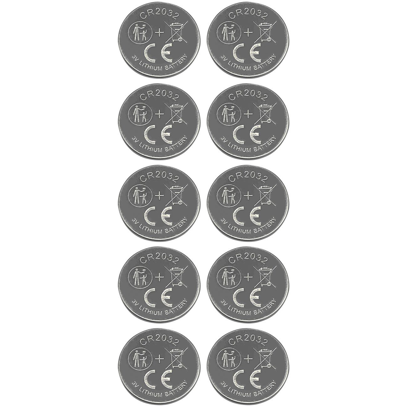 shop'n smile ideoon CR2032 Lithium-Knopfzellen 3V: Power für Autoschlüssel, Uhr & Smart Knopfzelle, Ideal für Waagen, Autoschlüssel, Uhren, Fernbedienung