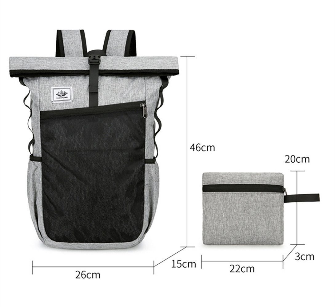 LIANNA Wanderrucksack Wanderrucksack Leicht Wanderrucksack mit Rückenbelüftung (Set, 1-tlg., Robuster Rucksack für Wandern und Outdoor-Aktivitäten, komfortabel), Trekkingrucksack aus atmungsaktivem Polyester für Camping und Outdoor