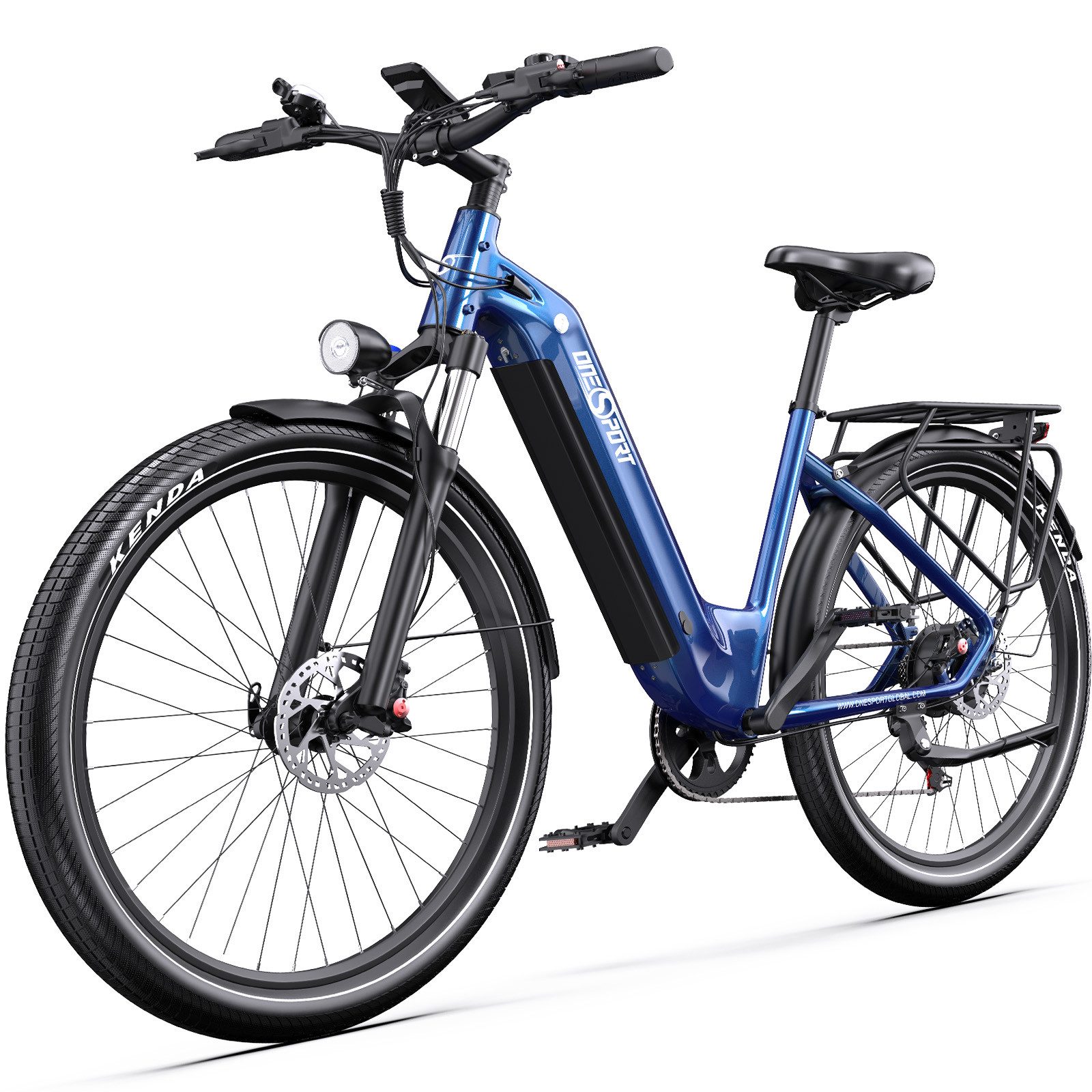 Onesport E-Bike Cityrad E bike für herren 28 zoll 18.2AH 36V 655WH damen 120km E-MBT, 7 Gang SHIMANO, Heckmotor, 655,2 Wh, e bike für damen herren 28 zoll Cityrad 7 Gang Shimano hydraulischen
