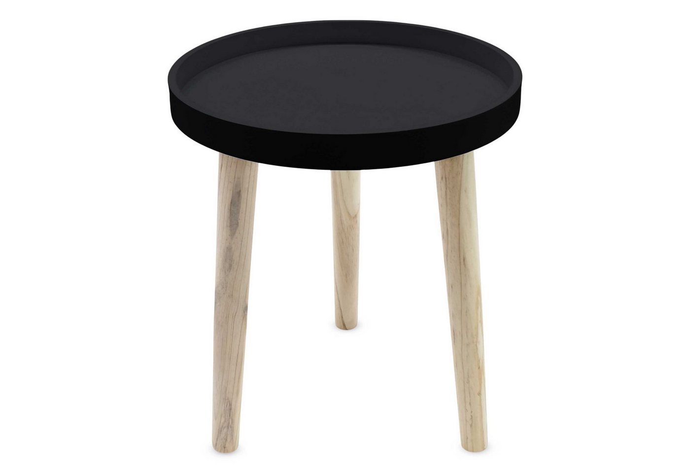Spetebo Beistelltisch Beistelltisch 30 x 36 cm - schwarz (Stück, 1-St., Beistelltisch), kleiner Tisch zum Zustellen oder Dekorieren
