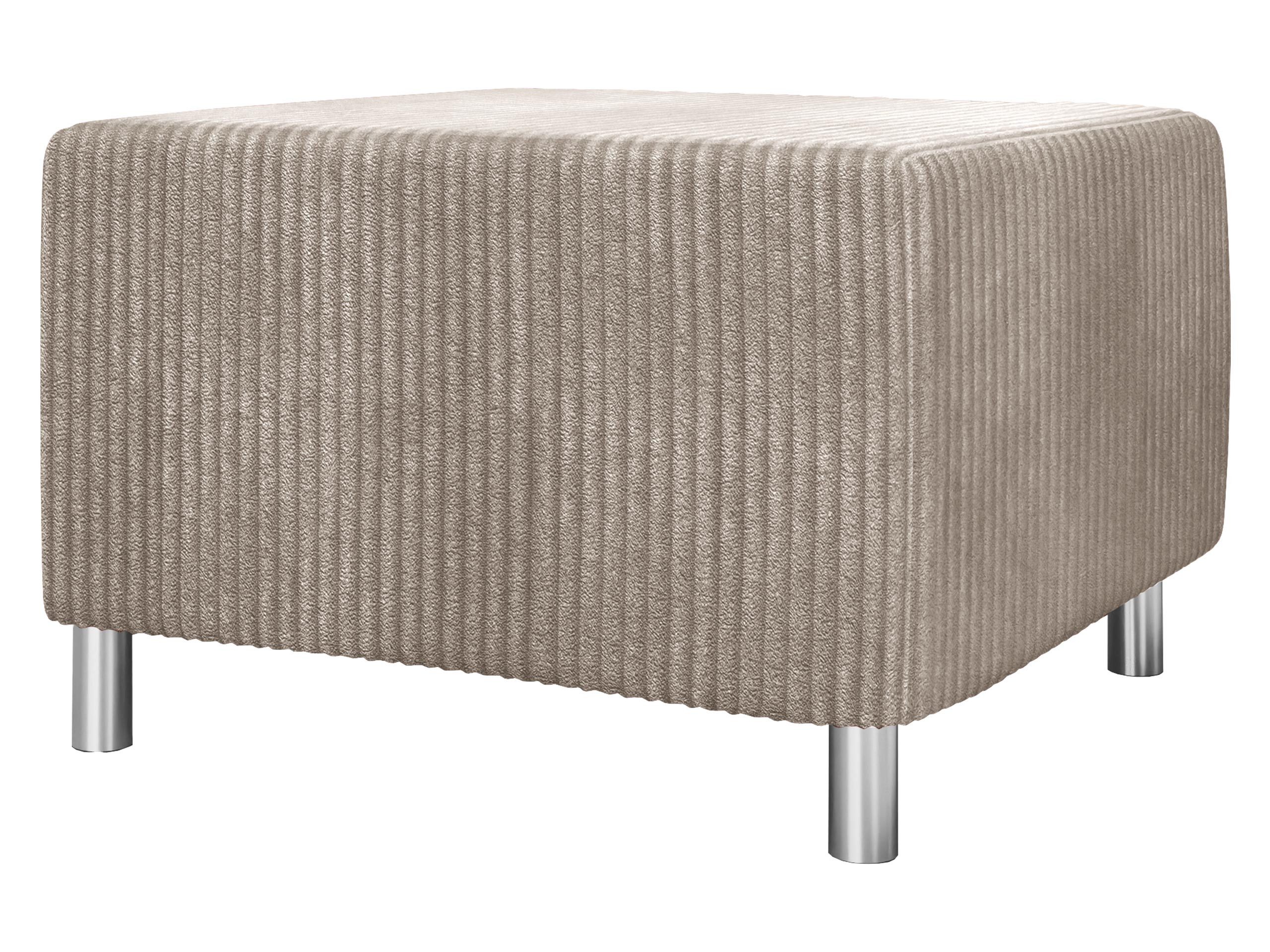 MIRJAN24 Polsterhocker Dover Cord, 65x56x42 cm