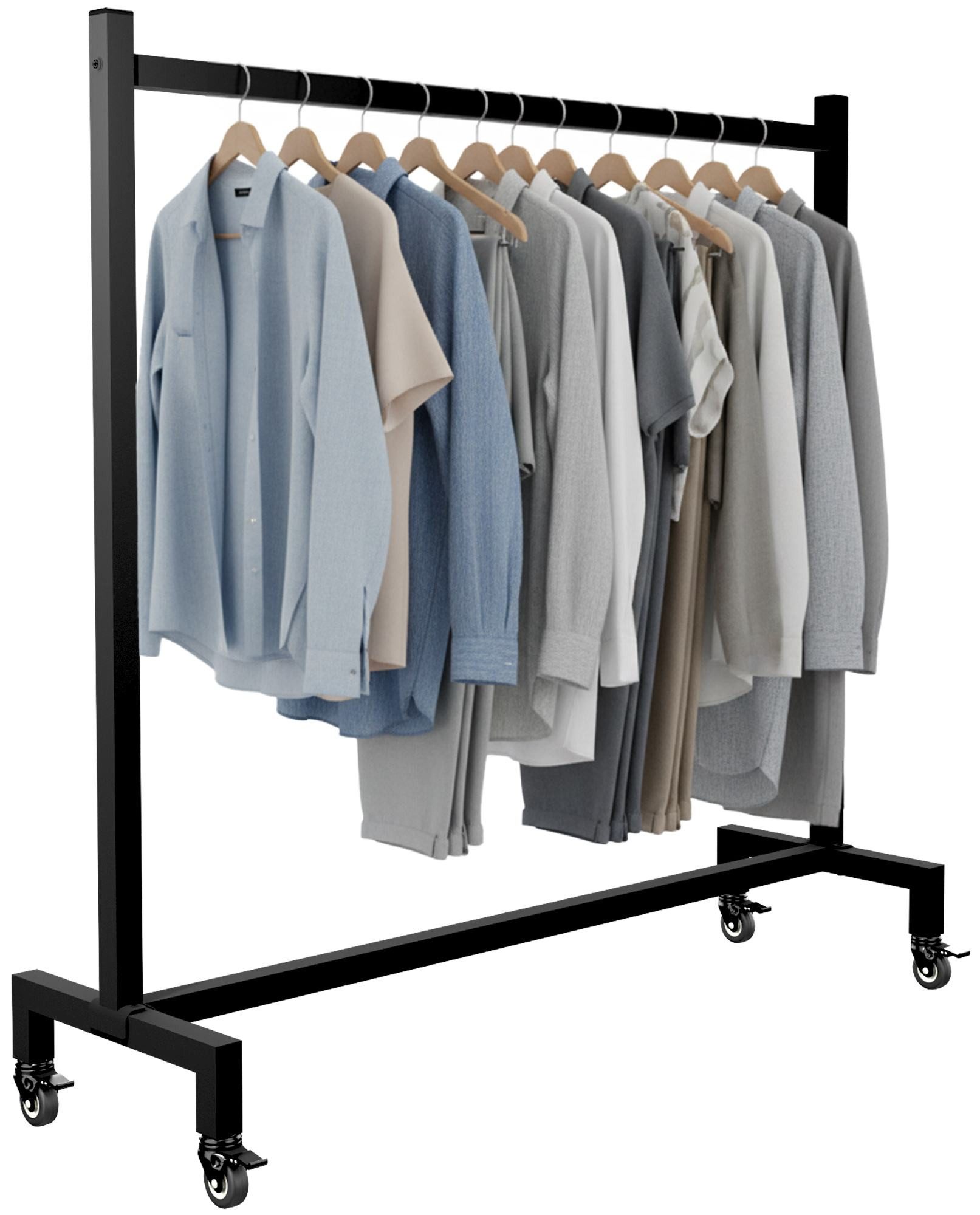 CLP Garderobenständer Kleiderständer Gisborne 120x38x120, (1er)