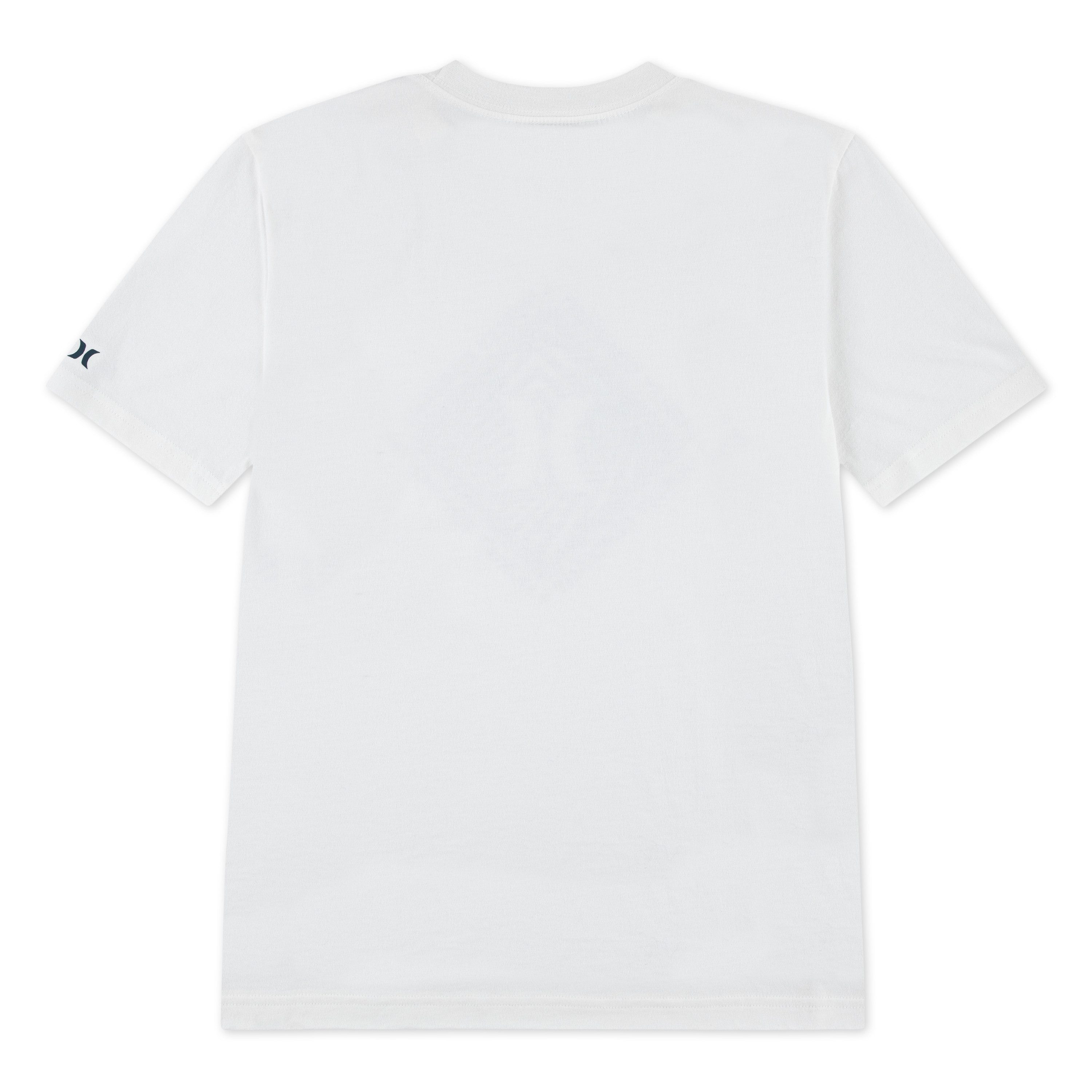 Hurley T-Shirt mit Kurzarmdesign, aus Baumwolle und Polyester, normale Länge
