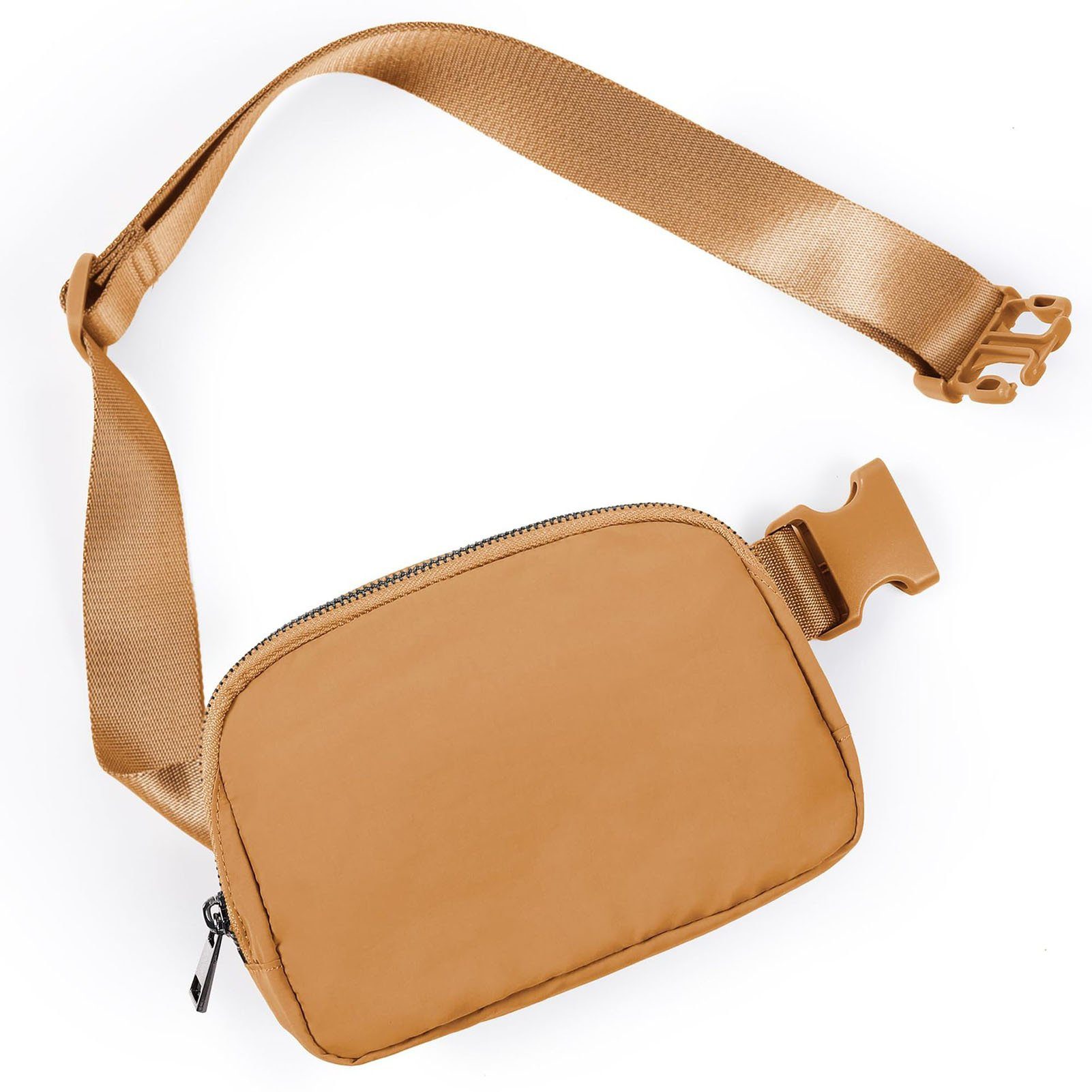 Blusmart Schultertasche Outdoor-Sport-Hüfttasche, Reißfeste, Wasserdichte Brusttasche Für light brown