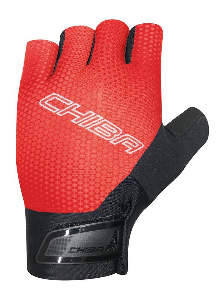 Fahrradhandschuhe CHIBA Ergo Superlight - Radhandschuhe, kurz, rot, Größe M, atmungsakti