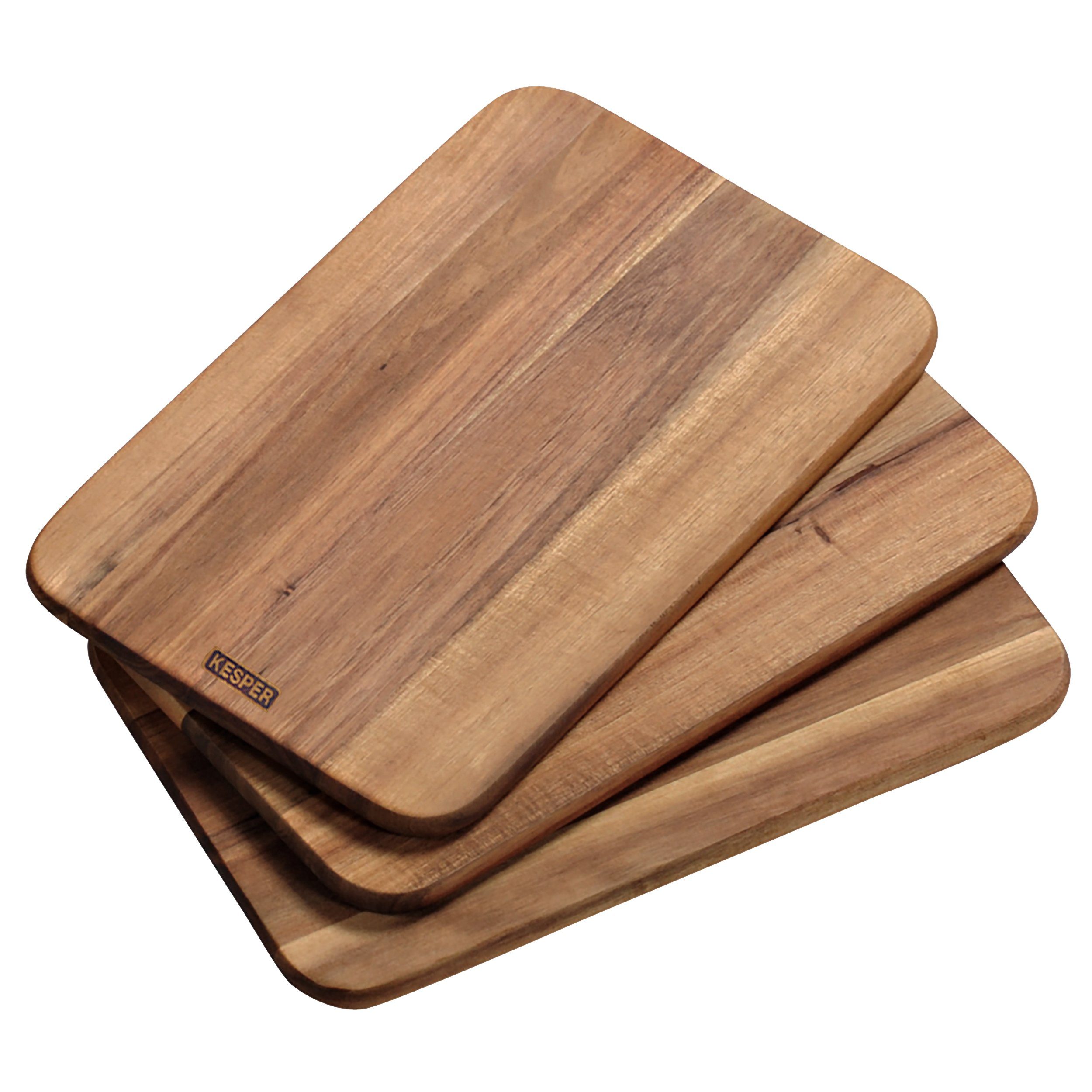 Frühstücksbrett 3x FRÜHSTÜCKSBRETTCHEN Akazien Holz 23x15x1cm Schneidbrett 21403