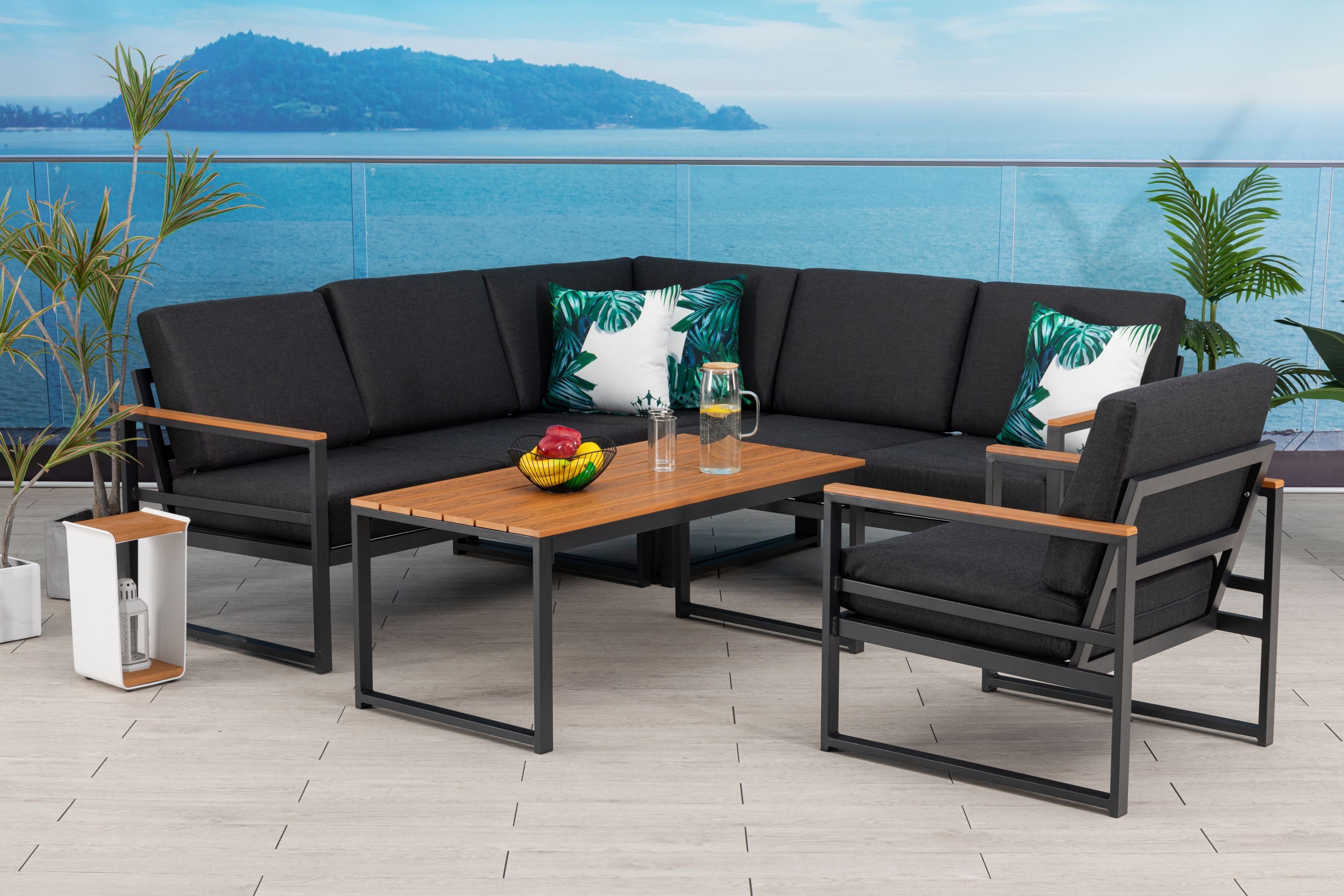 Gardissimo GartenloungeSet Kobe Lounge / Aluminium / Gartenmöbelset