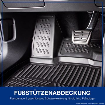 ELMASLINE Passform-Fußmatten 3D Gummimatten & Kofferraumwanne für VW ID.4 (5 St), für VW ID.4, (Standard Ladeboden) Zubehör - Extra hoher Rand