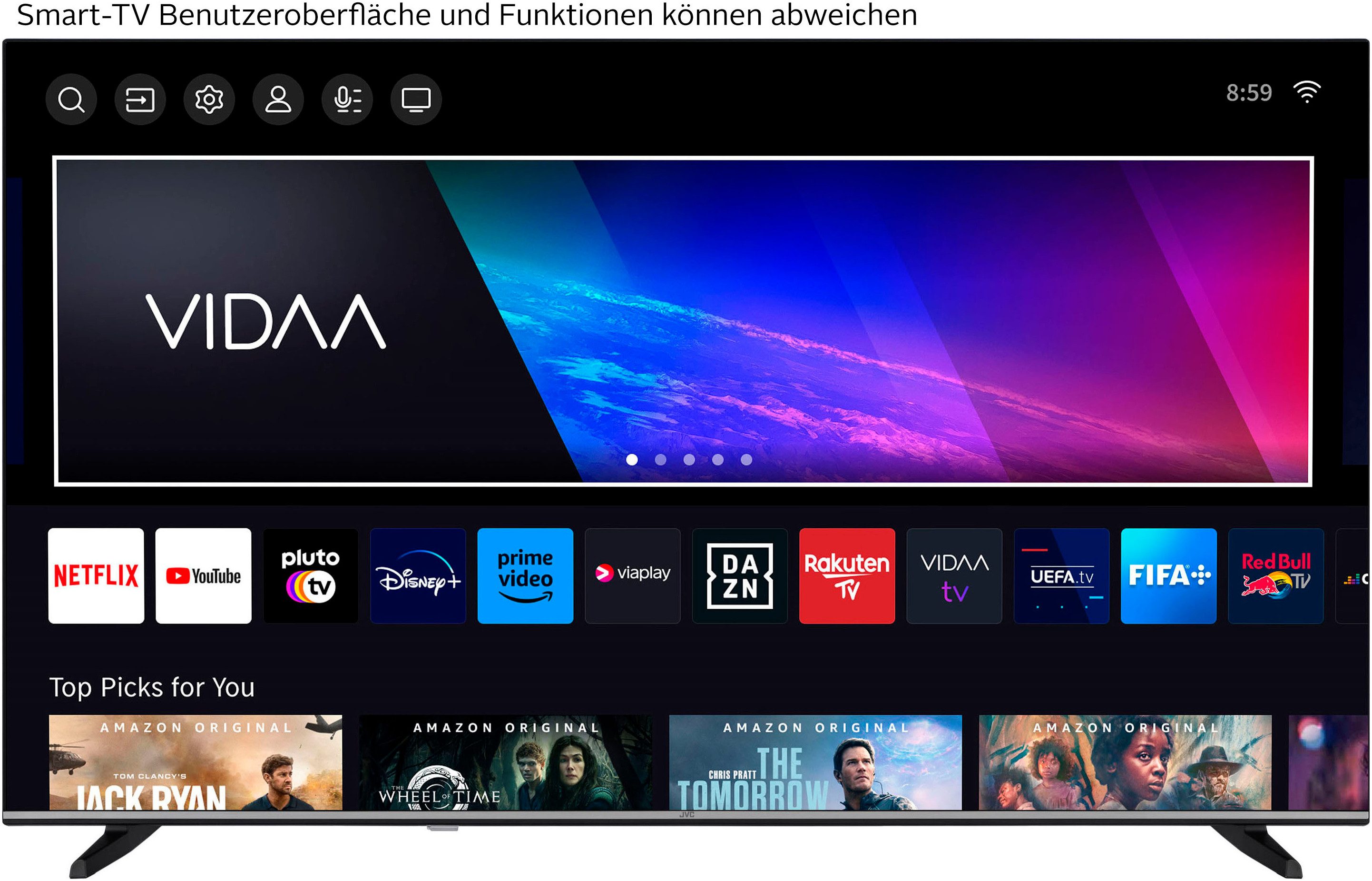 JVC LT-43VDF5455 LCD-LED Fernseher (108 cm/43 schwarz ! RABATT: 13.61%