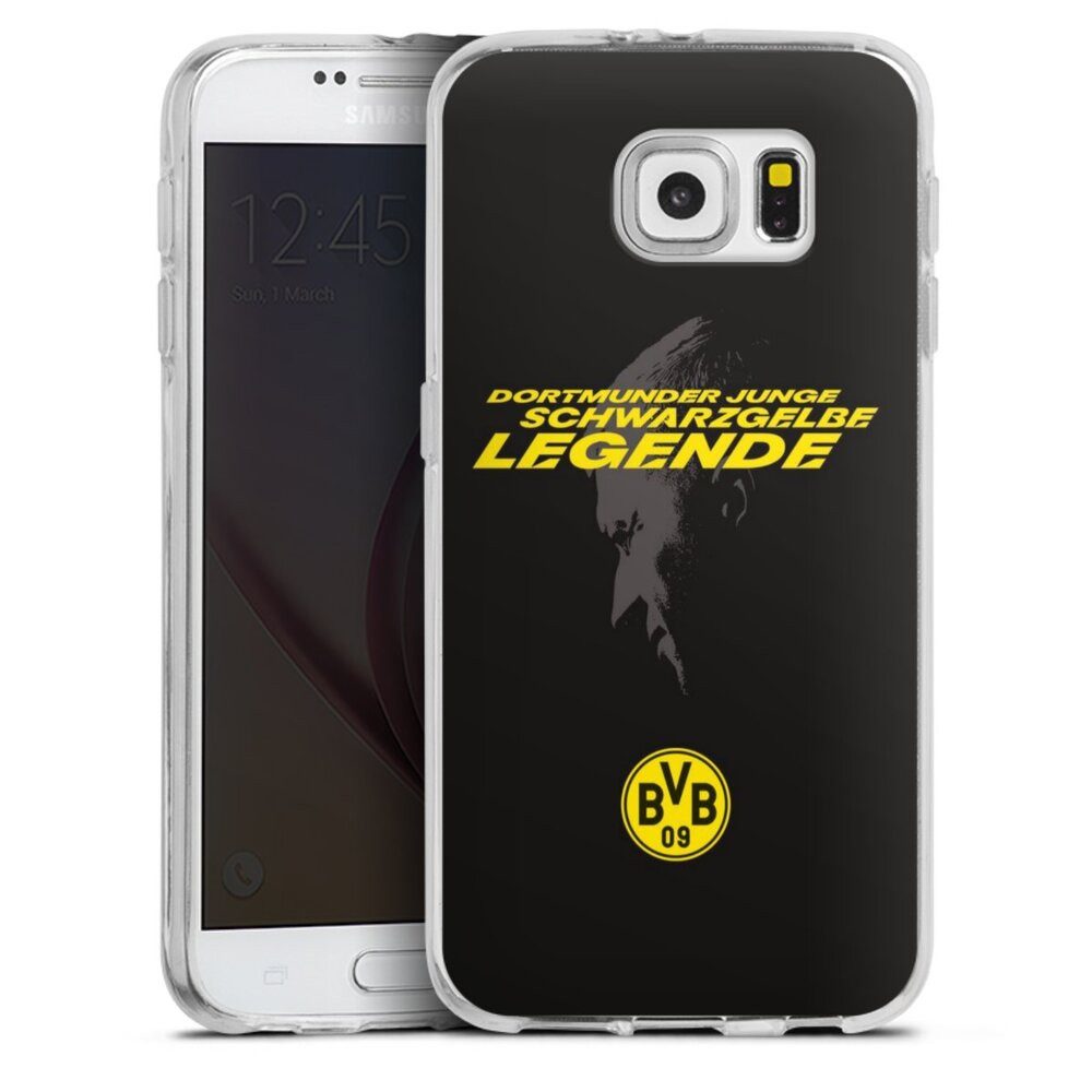 DeinDesign Handyhülle Marco Reus Borussia Dortmund BVB Danke Marco Schwarzgelbe Legende, Samsung Galaxy S6 Silikon Hülle Bumper Case Handy Schutzhülle