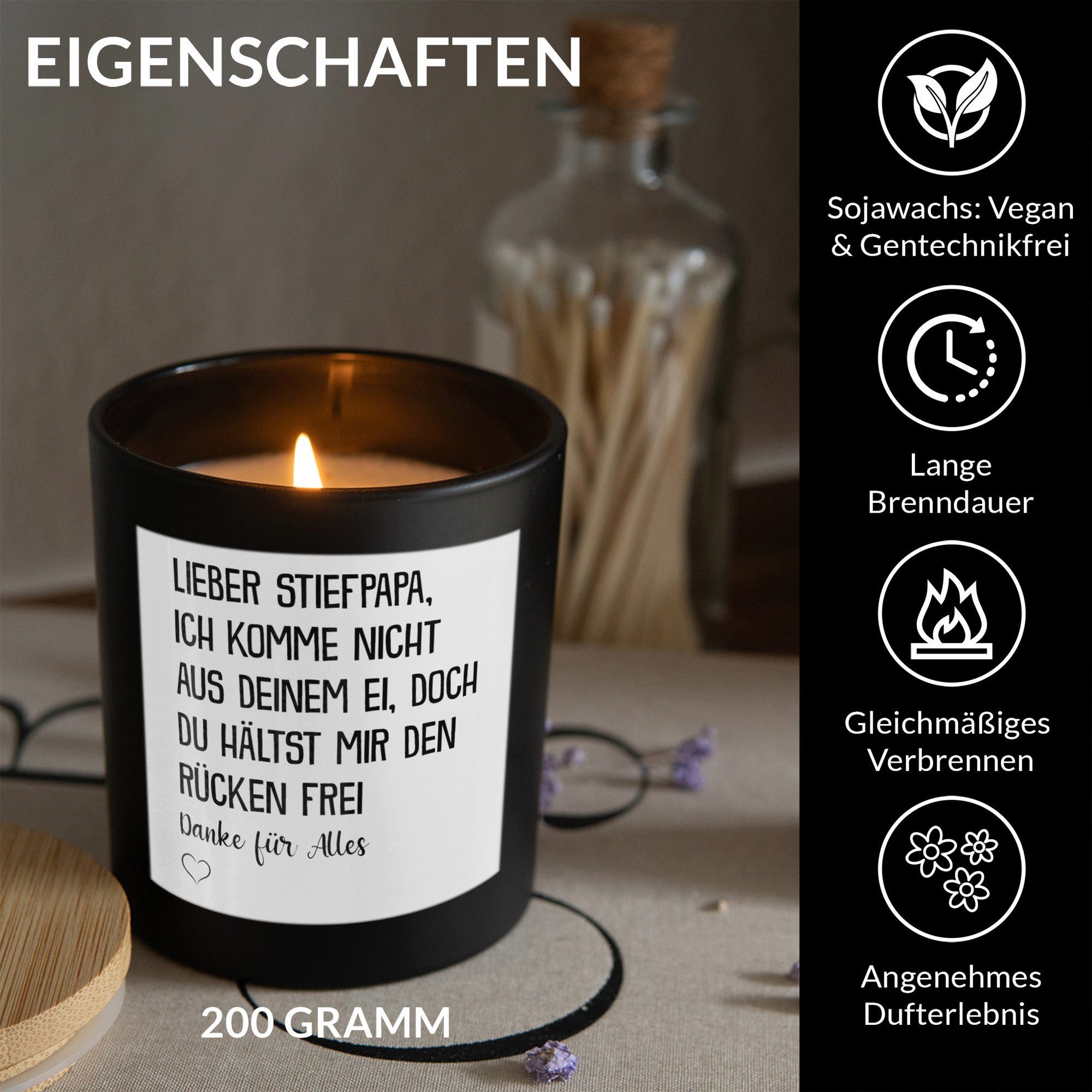 22Feels Duftkerze Deko Stiefvater Geschenk Vatertag Geburtstag Bonus Papa S günstig online kaufen