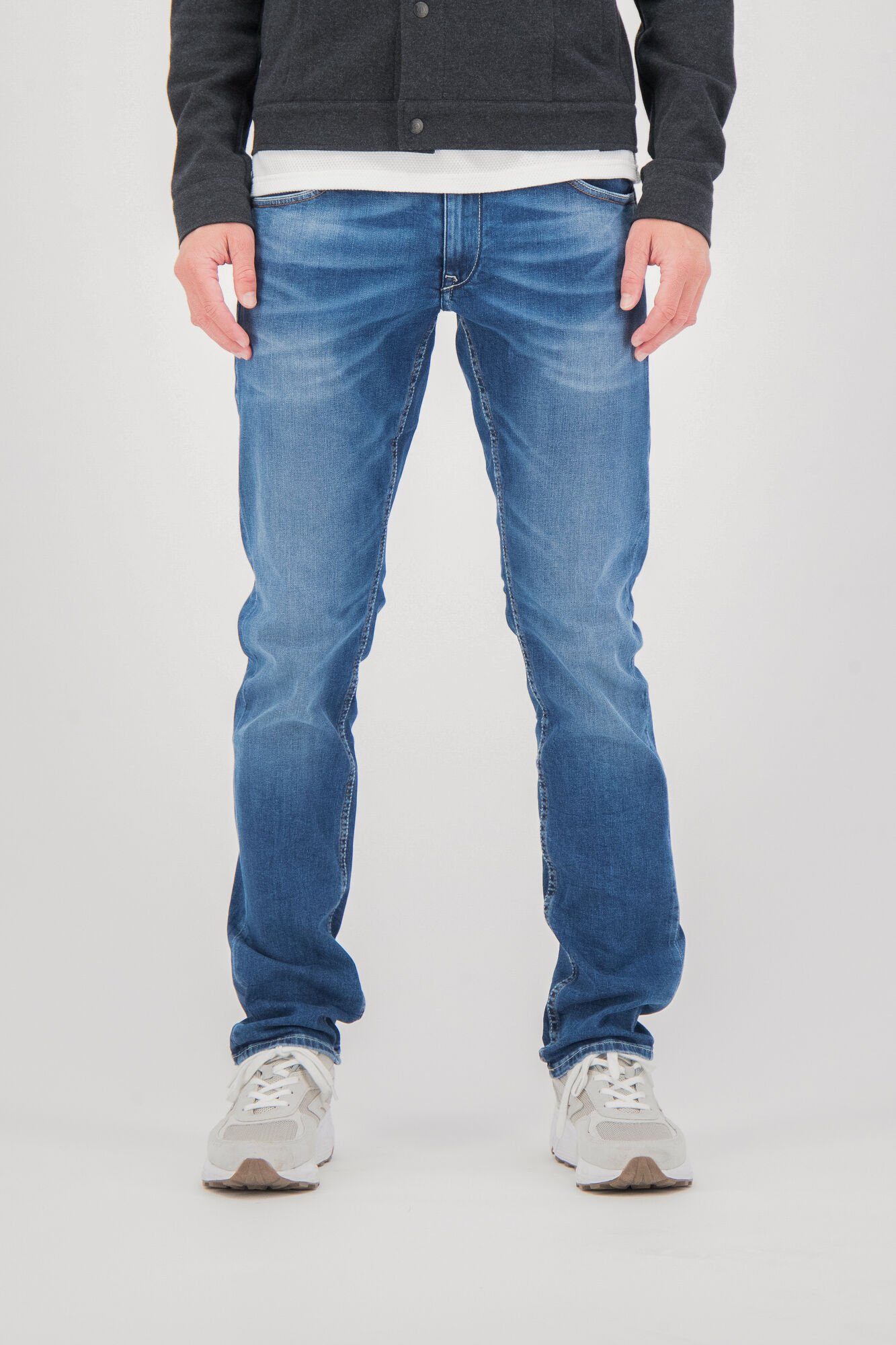 GARCIA JEANS 5-Pocket-Jeans GARCIA RUSSO blue vintage used 611.5763 - Motion Denim